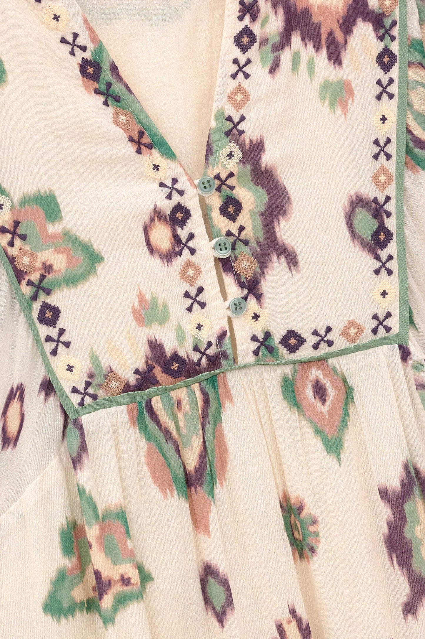 ba&sh Midi Dress Oelia Off-White