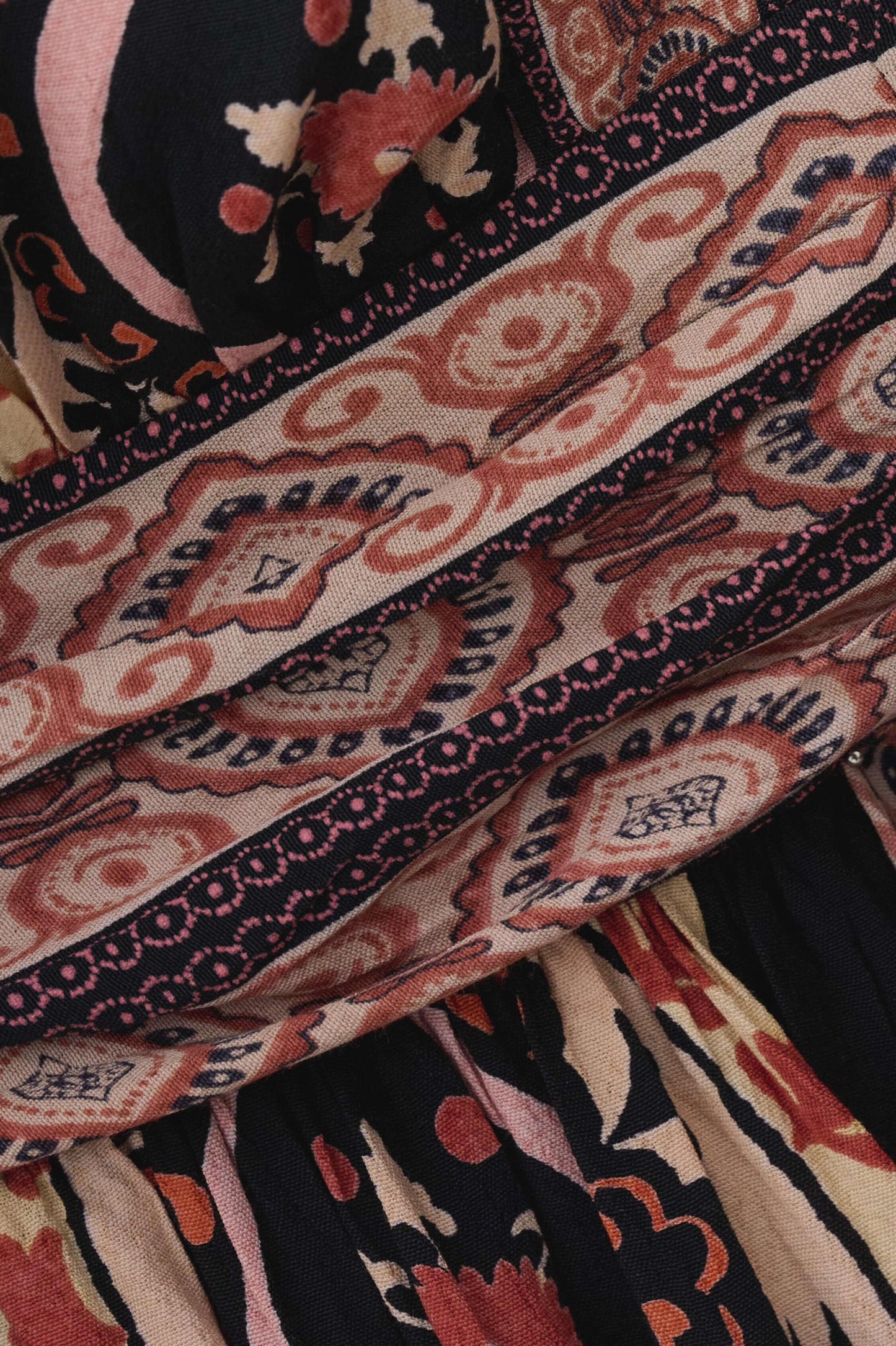 ba&sh Patterned Maxi Dress Vera Gray