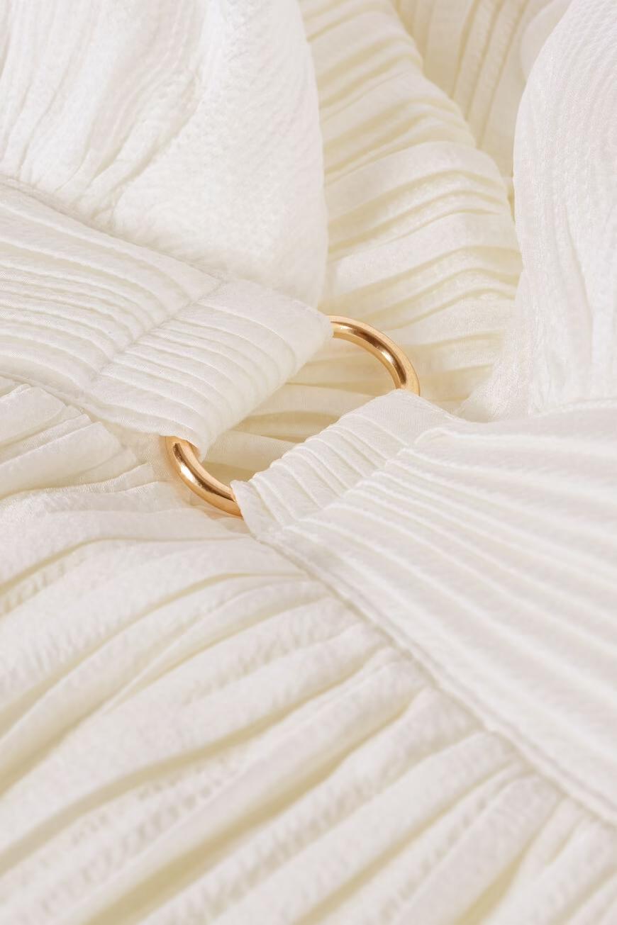 ba&sh Long Dress Wasta White