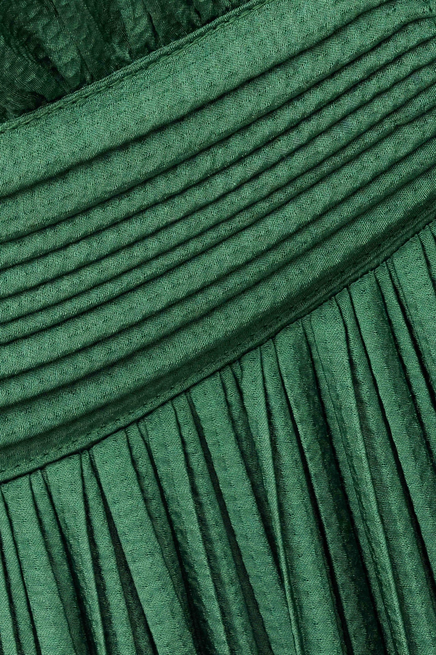 ba&sh Satin Maxi Dress Wasta Green