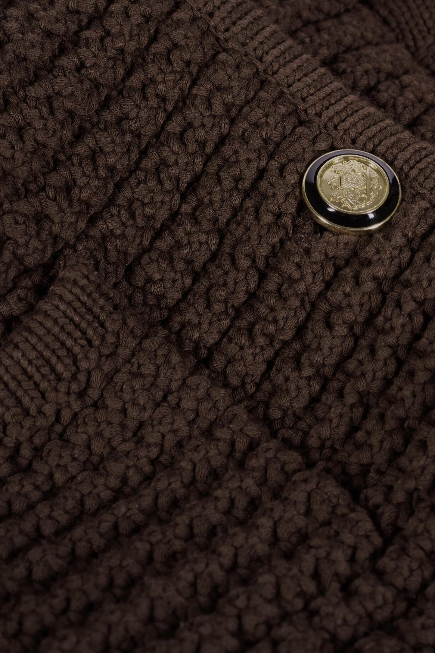 ba&sh Long-Sleeved Cardigan Gaspard Brown