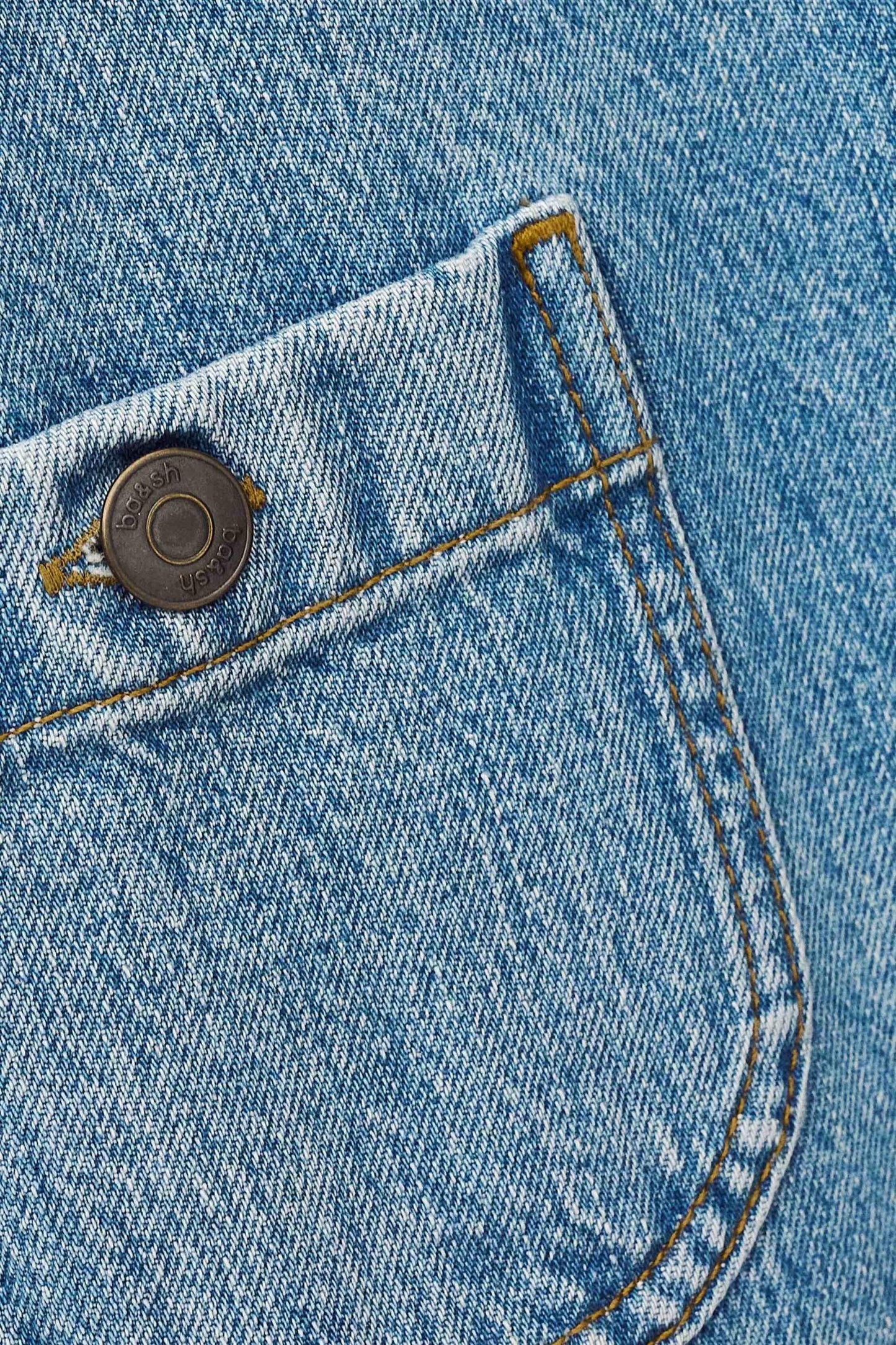 ba&sh 3/4-Sleeve Jacket Tiny Blue