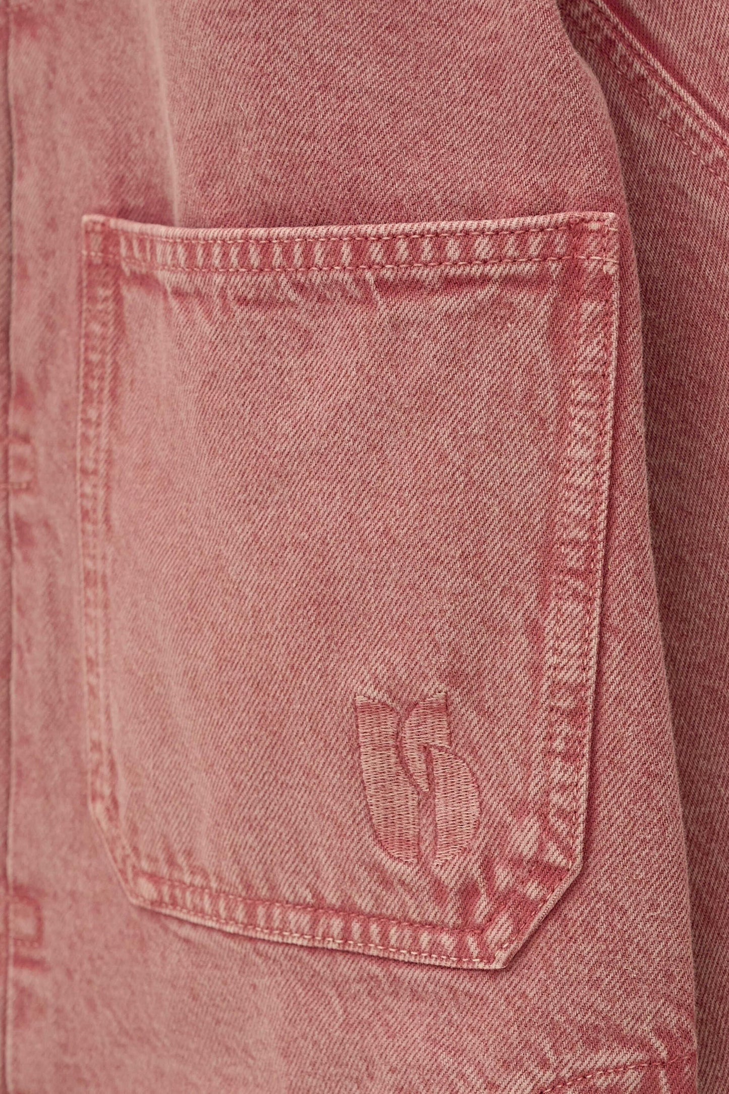 ba&sh Denim Jacket Runo Pink