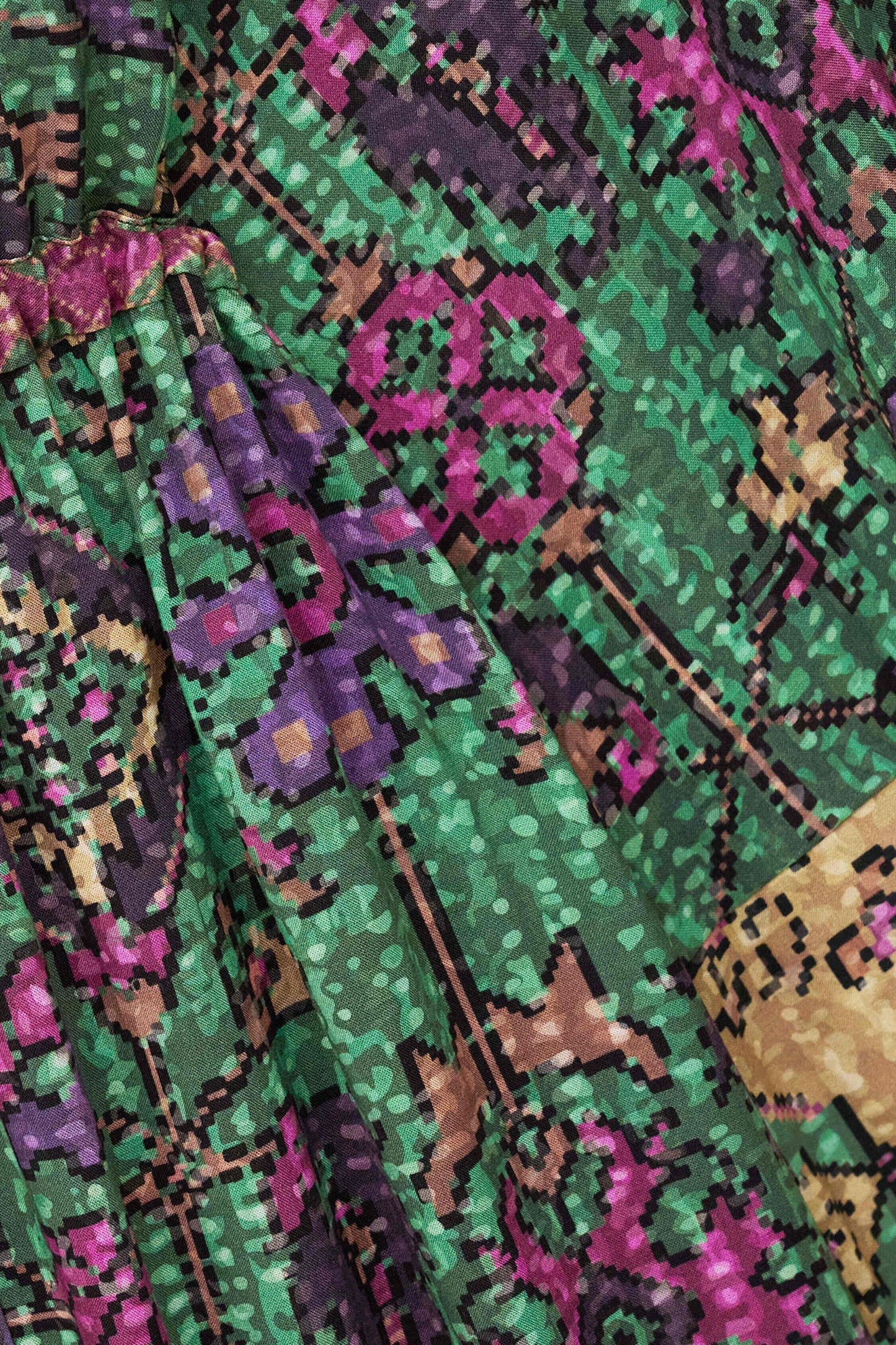 ba&sh Long Kimono Padrig Green