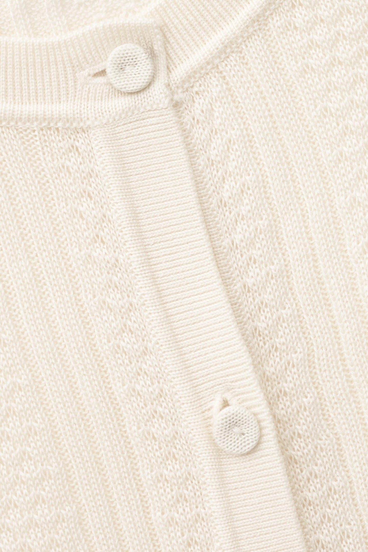 ba&sh Knit Cardigan Viviana Off-White