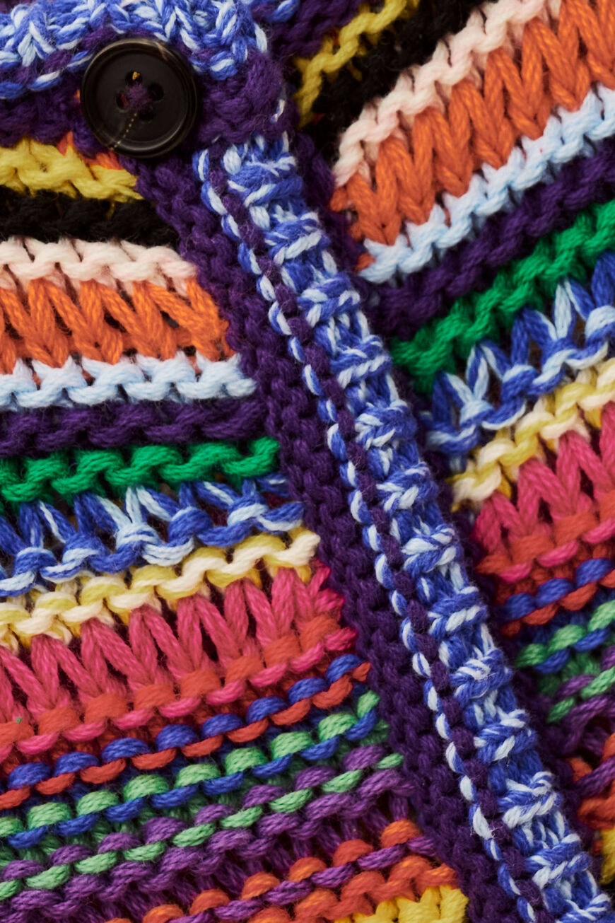 ba&sh Round Striped Cardigan Fanny Multicolored