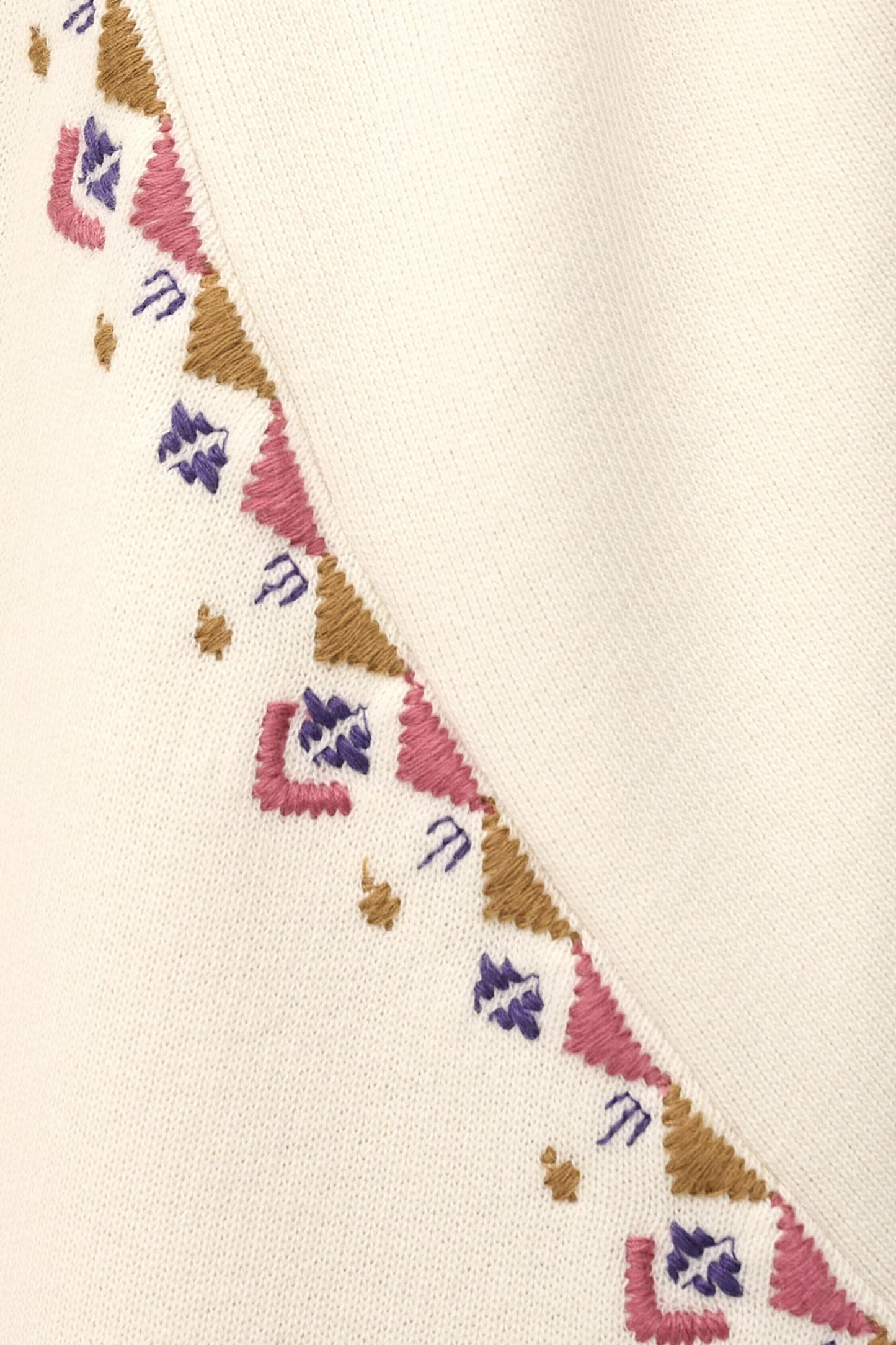 ba&sh Embroidered Sweatshirt Mesta Off-White