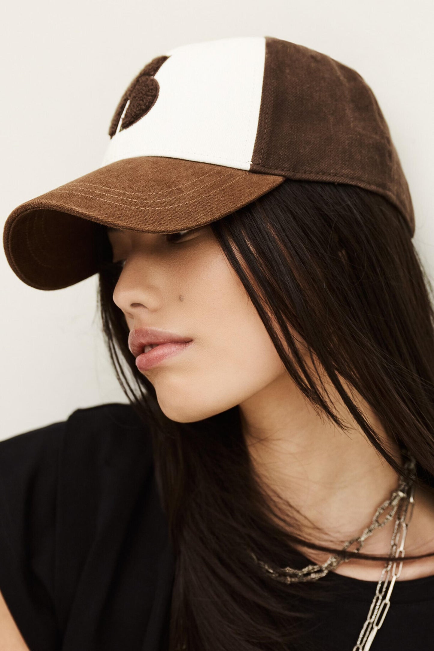 ba&sh Cotton Baseball Cap Henri Brown