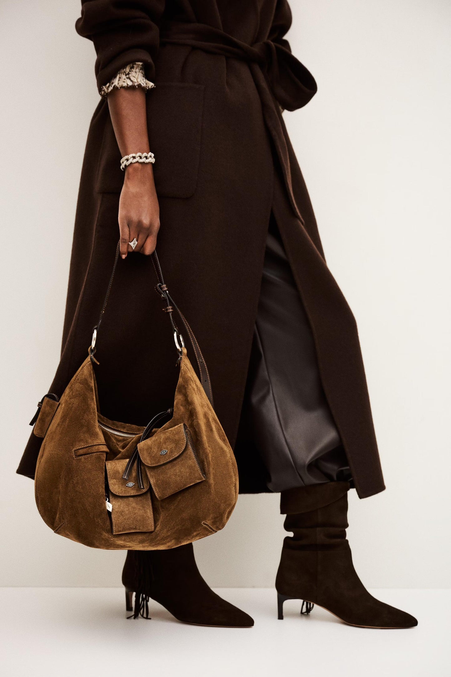 ba&sh Multi-Pocket Bag Arya Brown