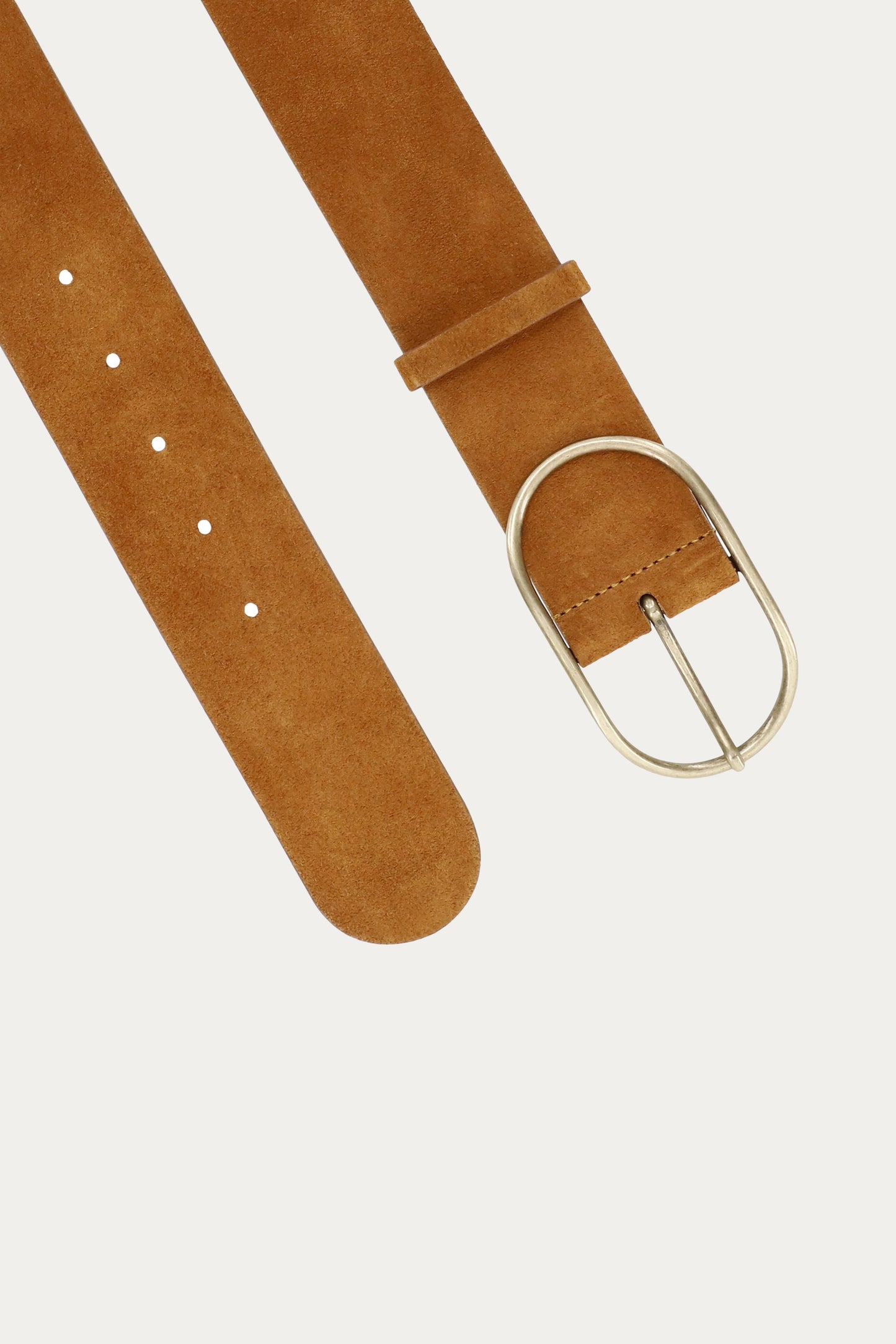 ba&sh Suede Belt Cole Brown