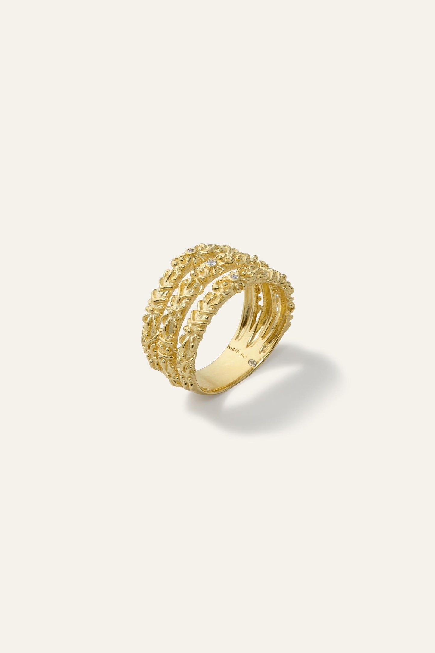 ba&sh Zircon Ring Prince Gold