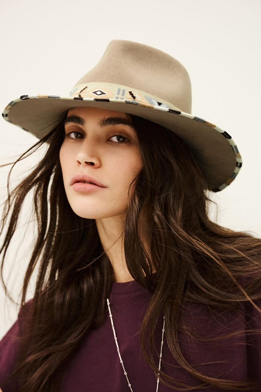 ba&sh Wool Felt Hat Hamy Beige