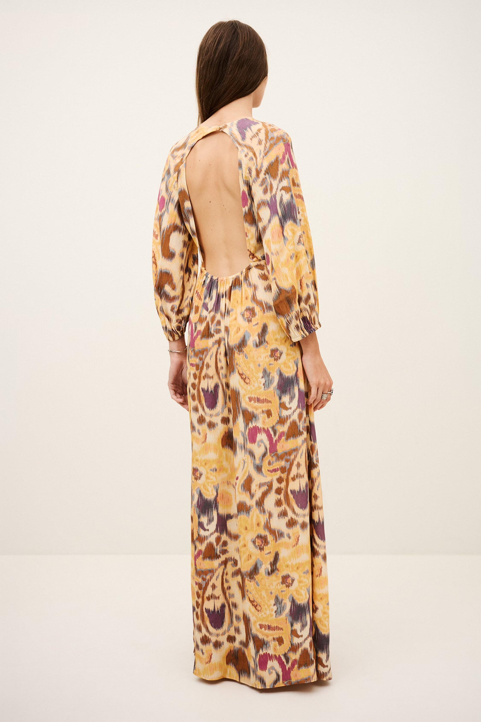 ba&sh Open-Back Maxi Dress Molina Yellow