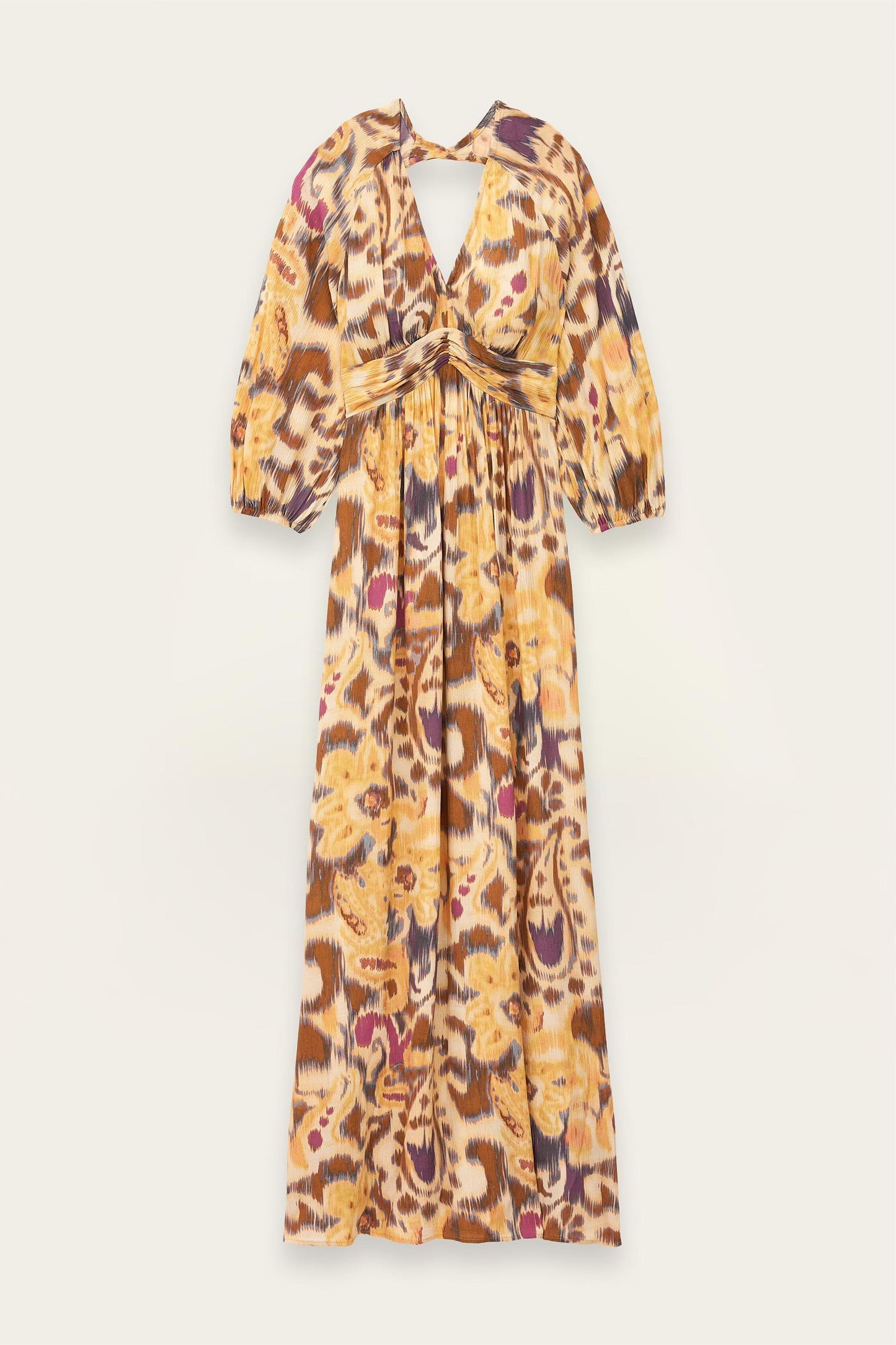 ba&sh Open-Back Maxi Dress Molina Yellow