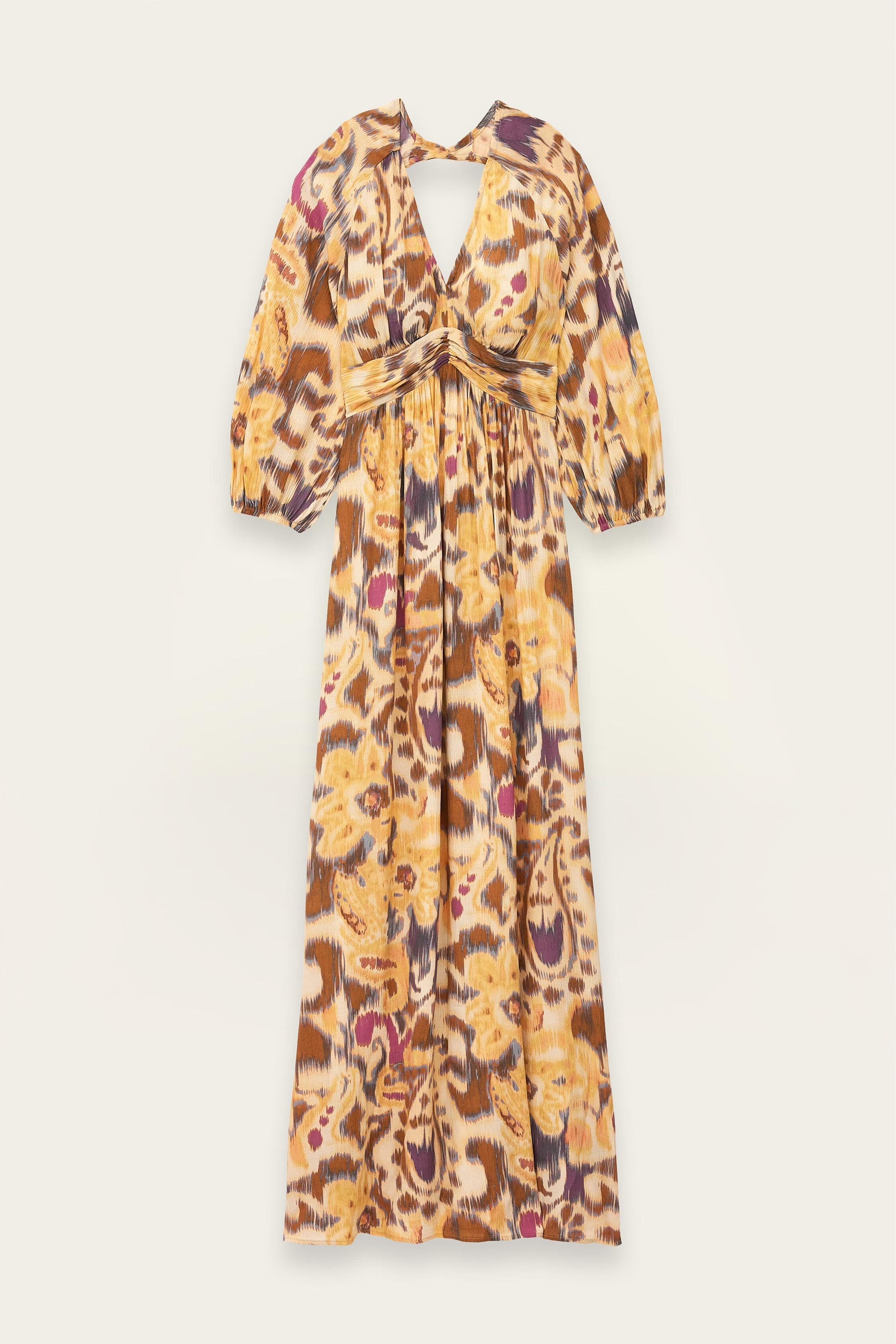 ba&sh Open-Back Maxi Dress Molina Yellow