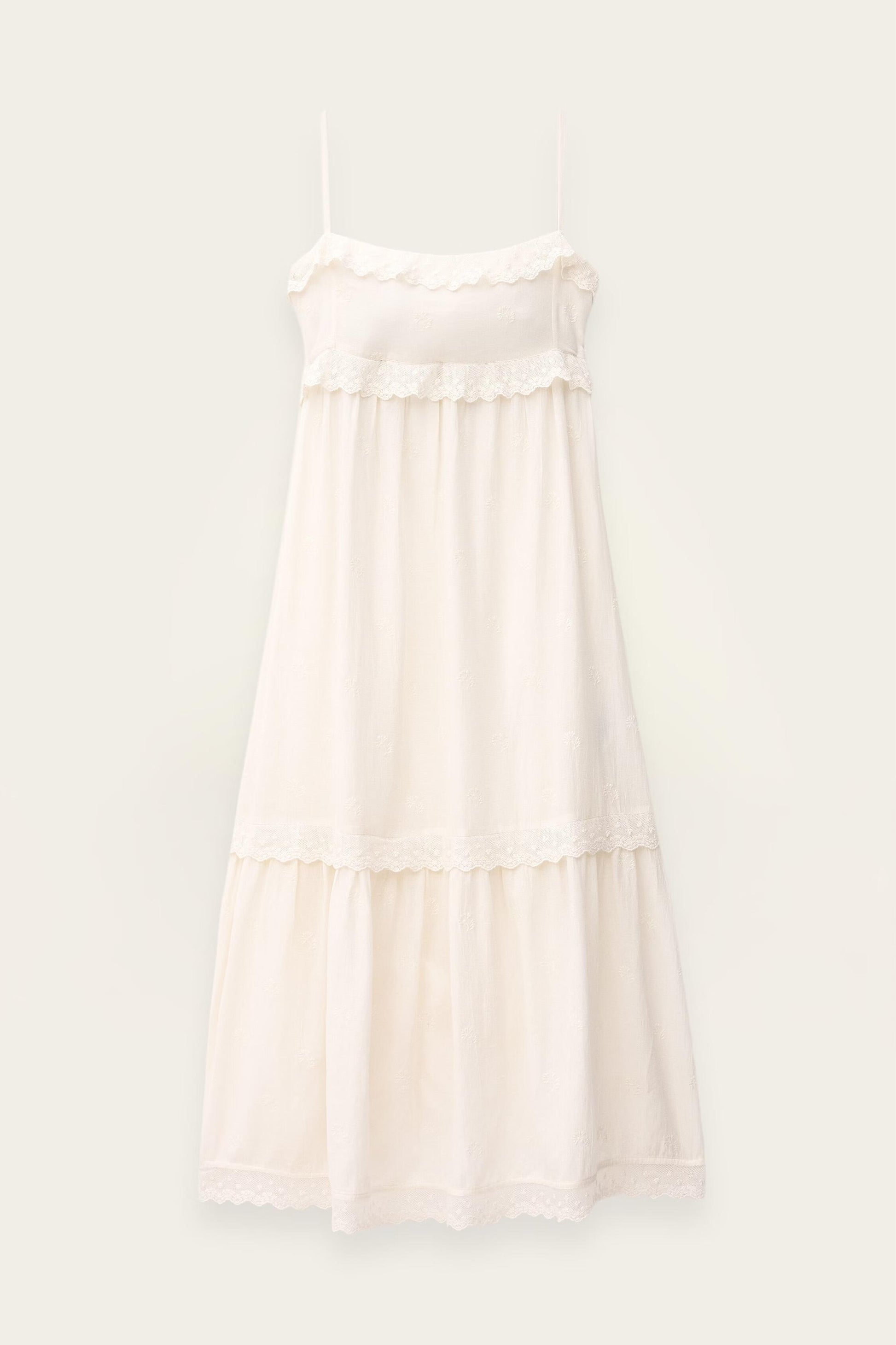 ba&sh Elegant Midi Dress Penny Off-White