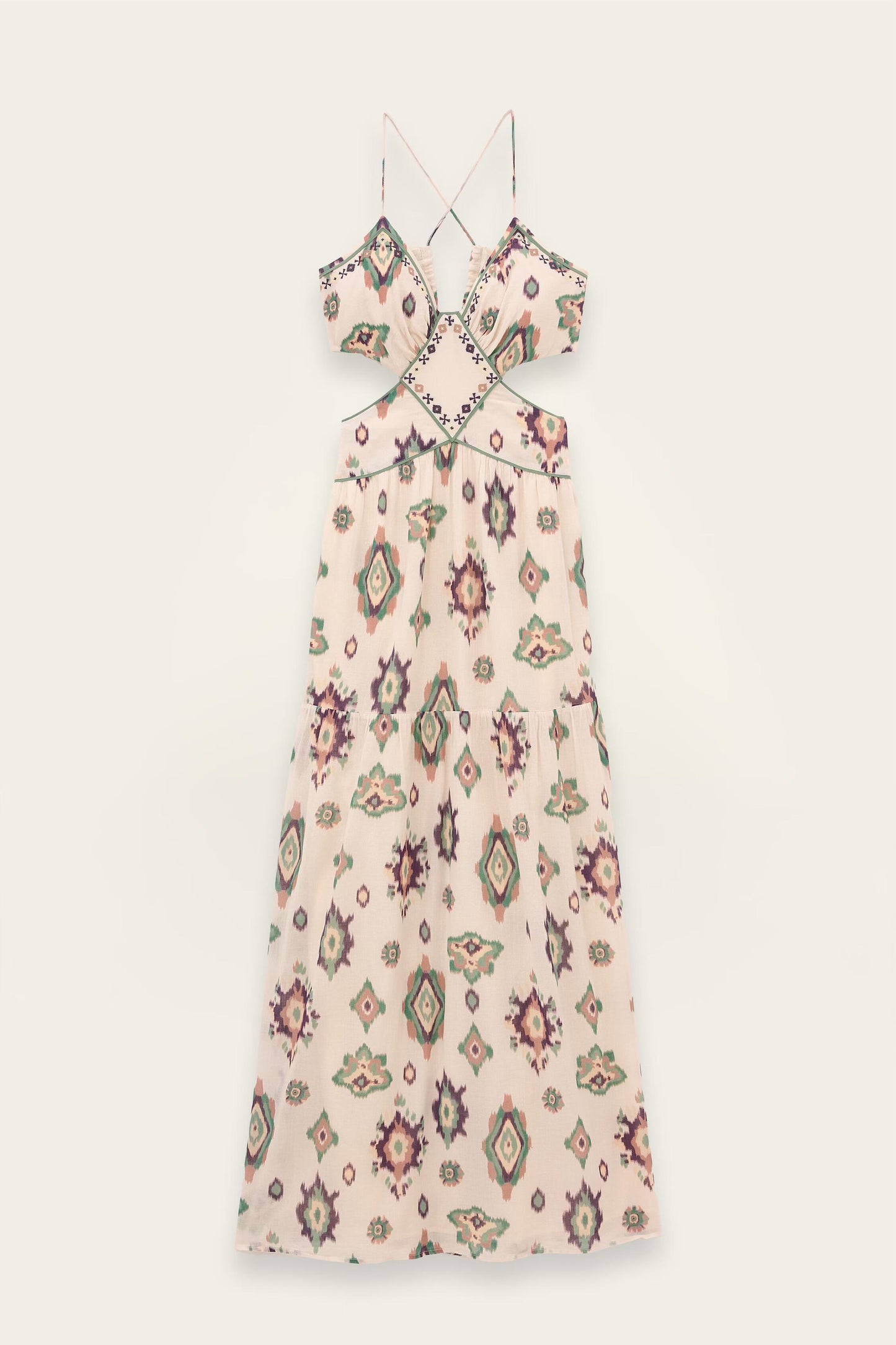 ba&sh Maxi Dress Omelia Off-White
