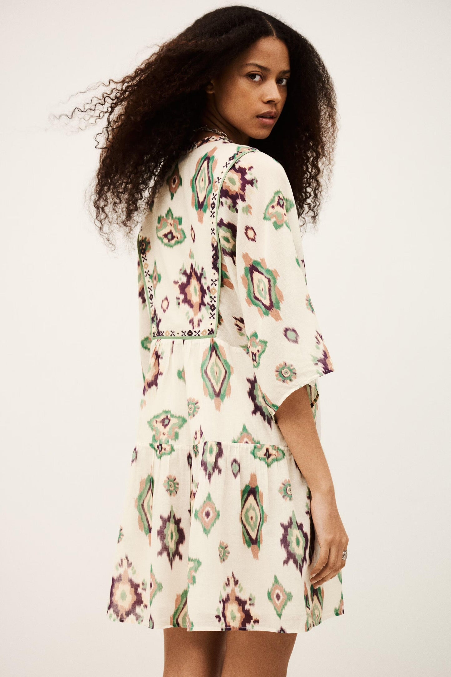 ba&sh Mini Dress Olalie Off-White