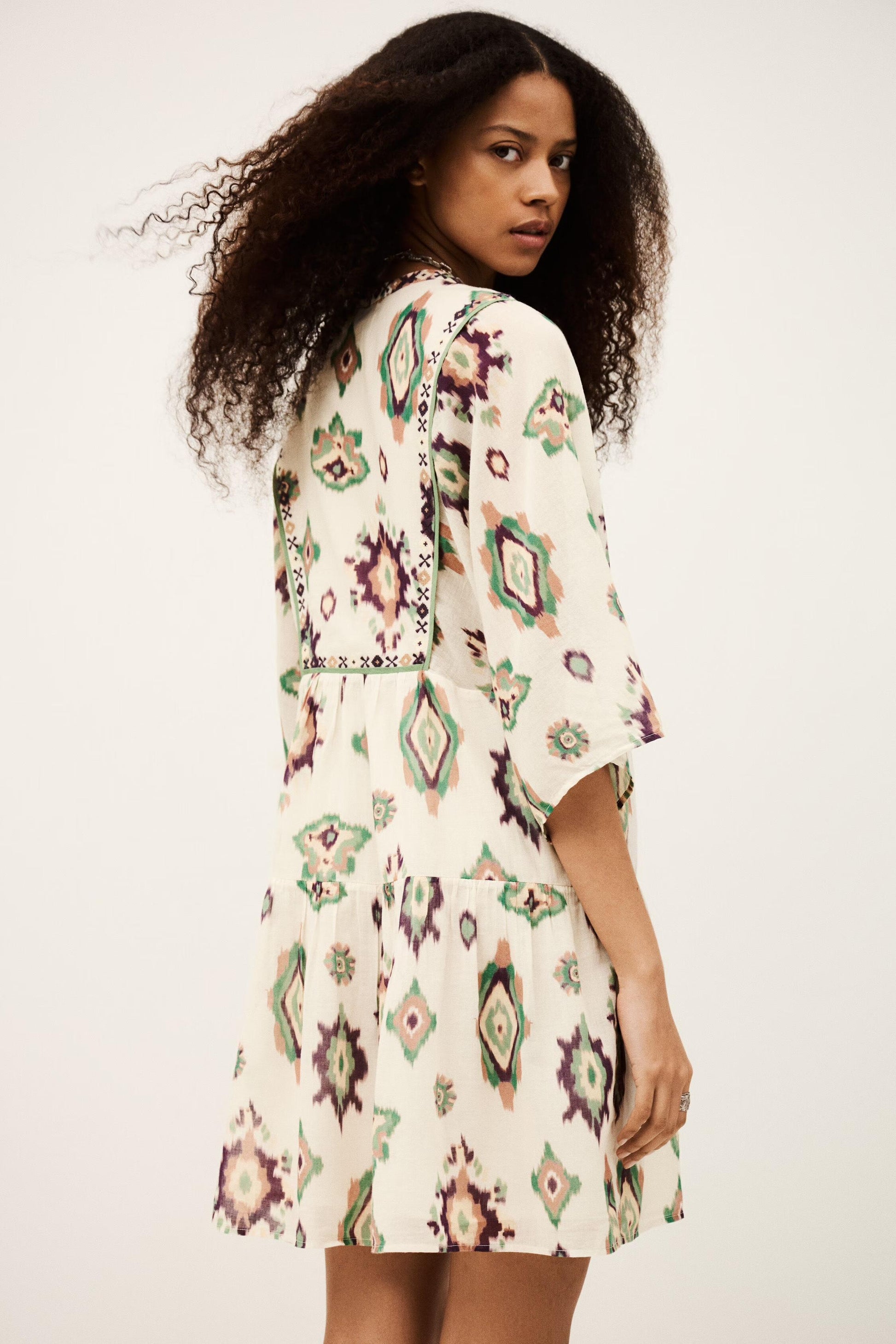 ba&sh Mini Dress Olalie Off-White