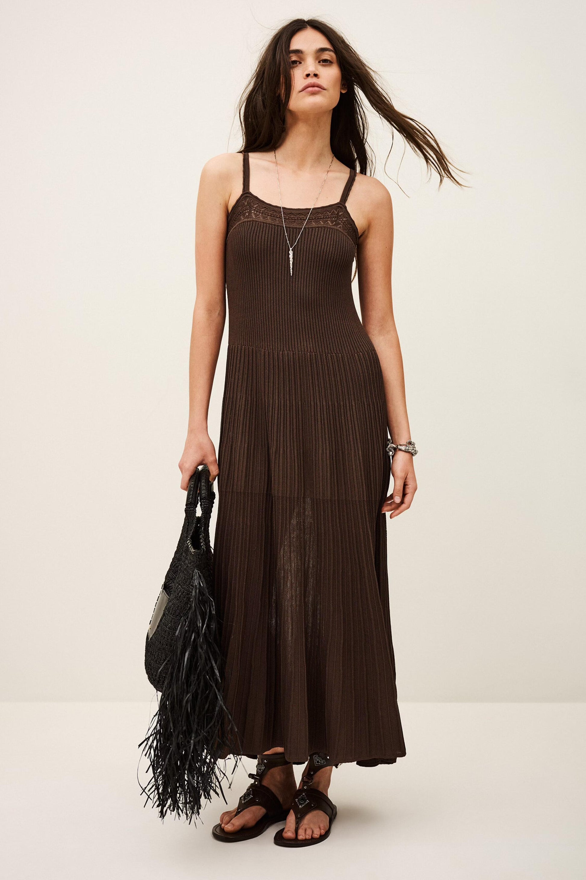 ba&sh Dress Noto Brown