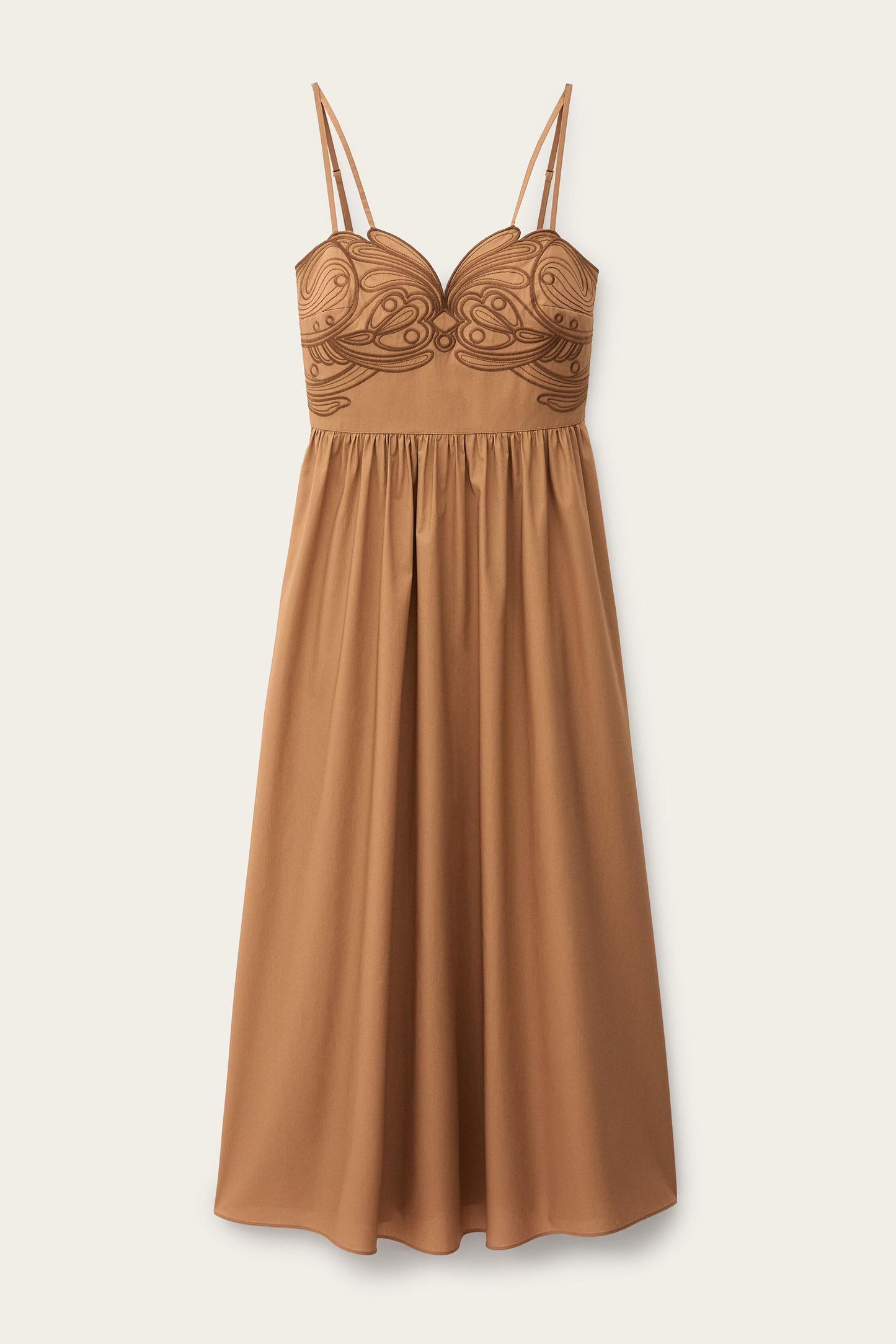 ba&sh Midi Dress Romi Brown