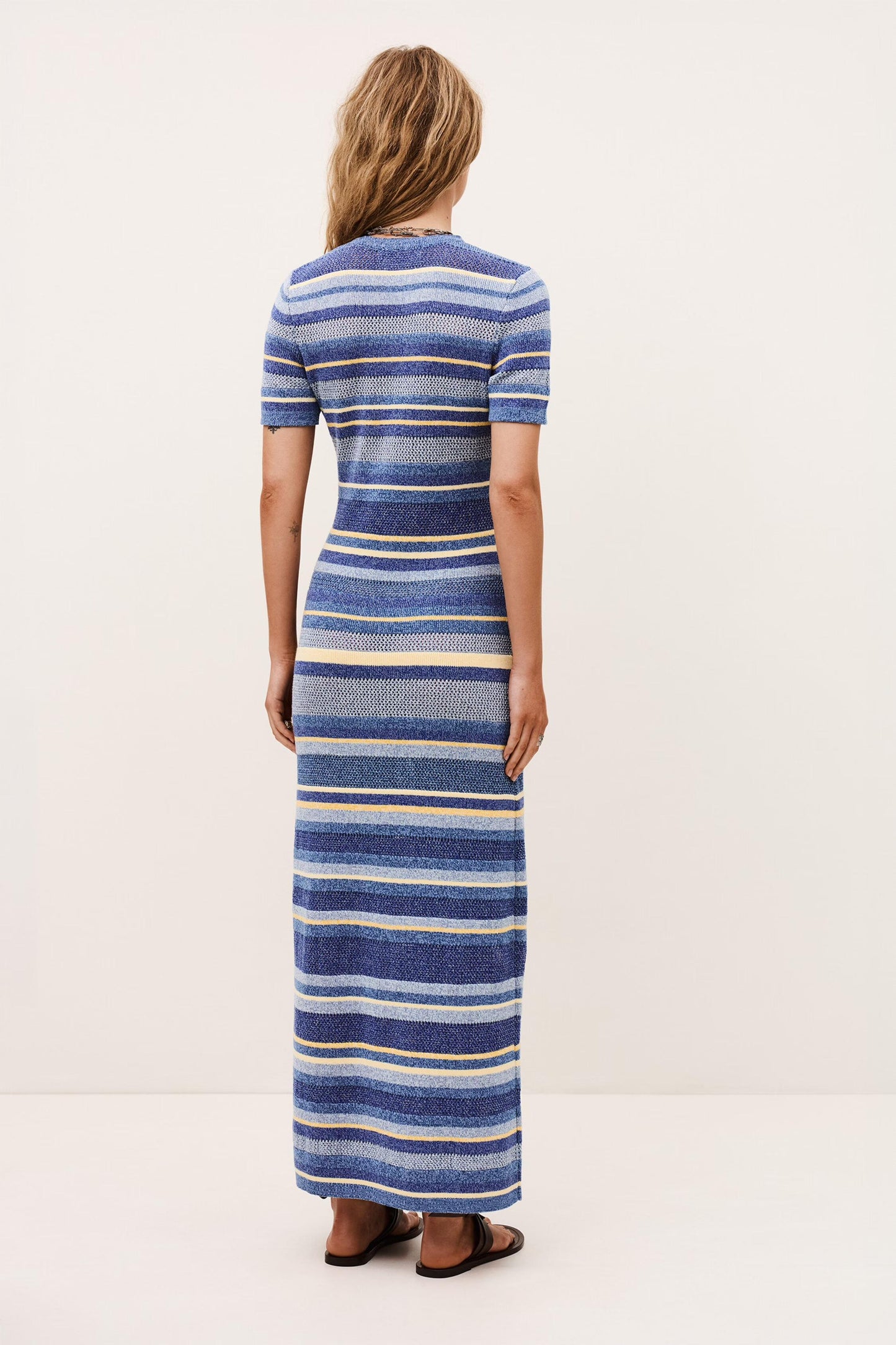 ba&sh Striped Knitted Maxi Dress Tonnie Multicolored
