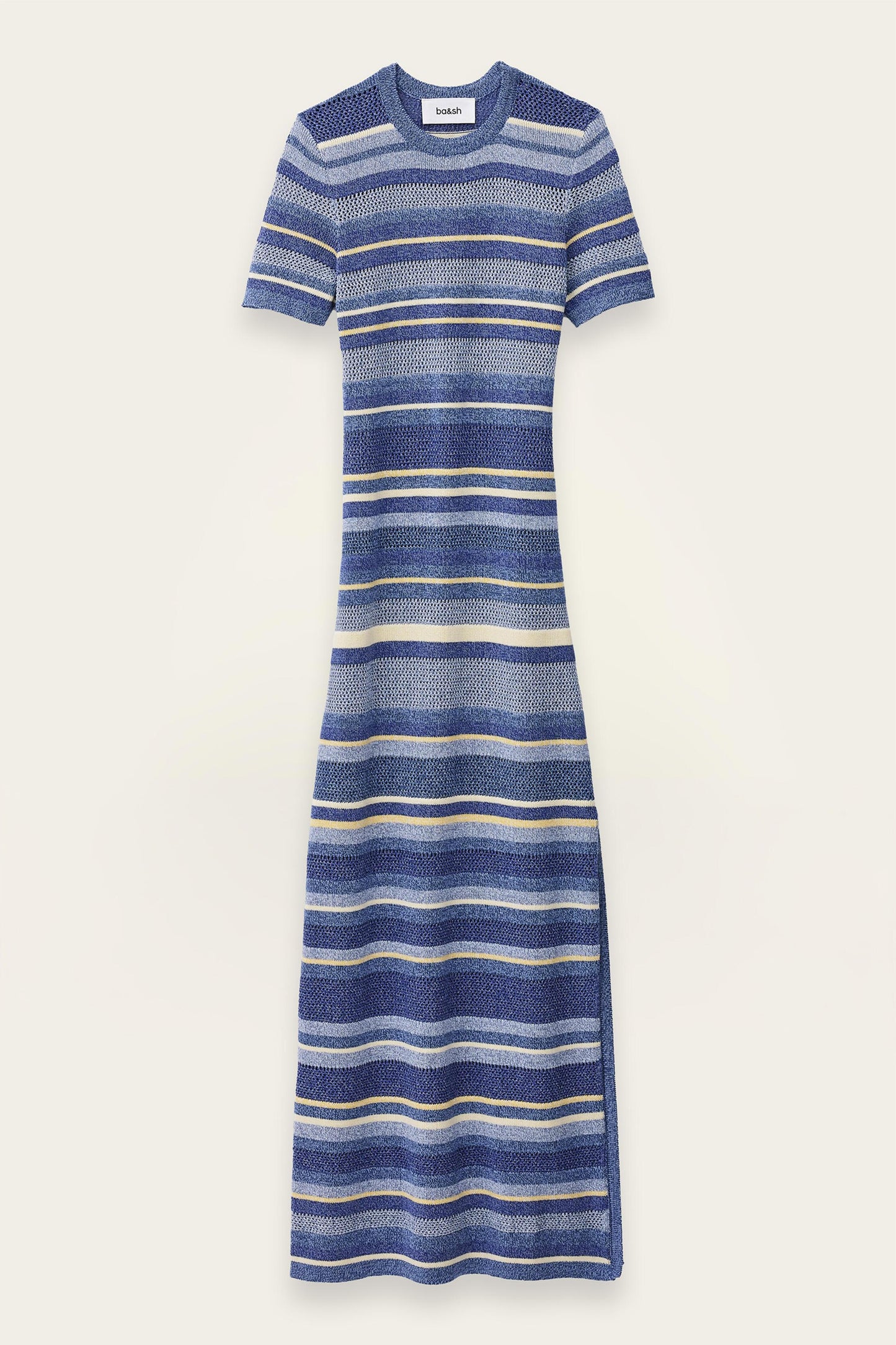 ba&sh Striped Knitted Maxi Dress Tonnie Multicolored