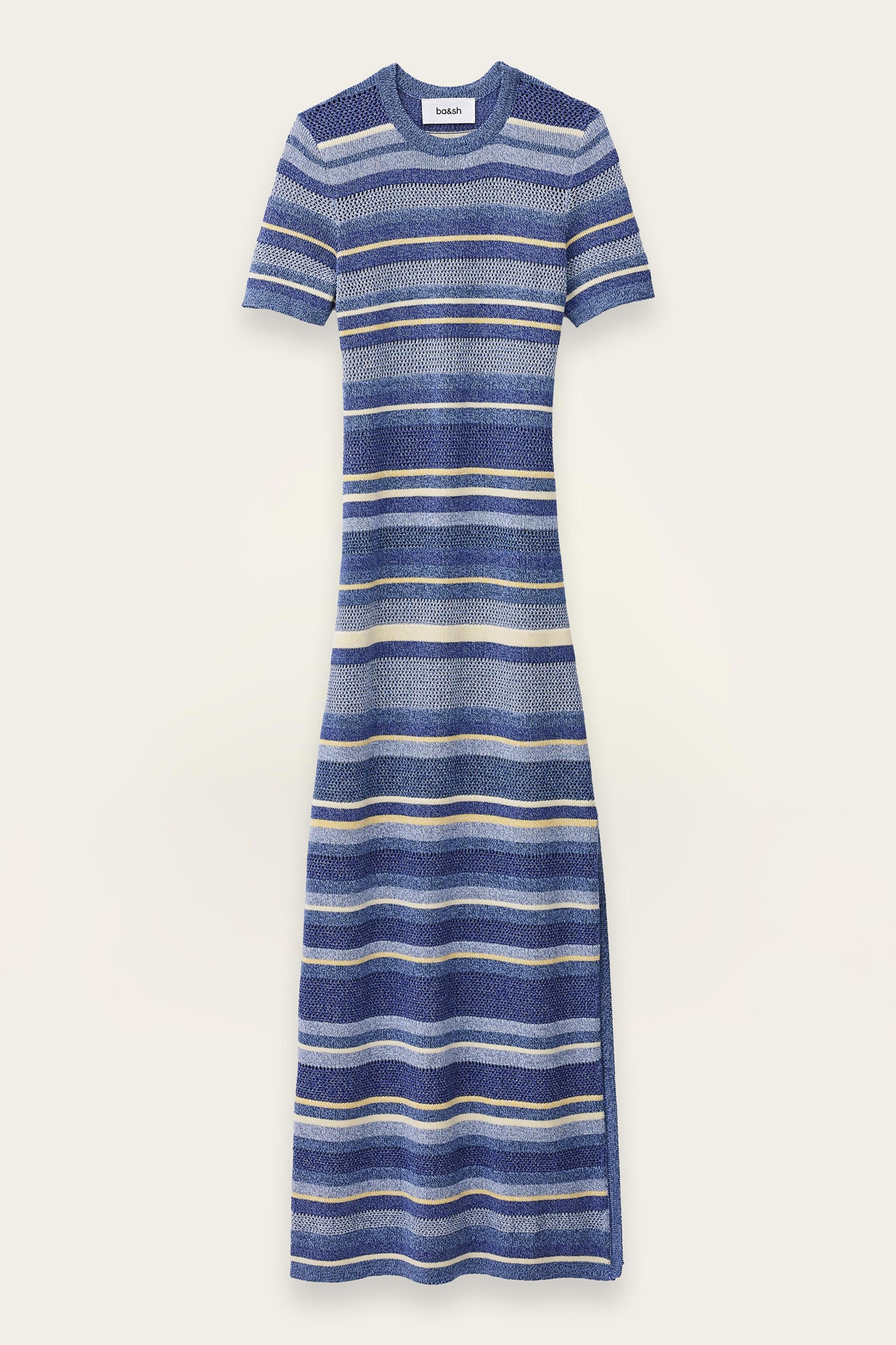 ba&sh Striped Knitted Maxi Dress Tonnie Multicolored