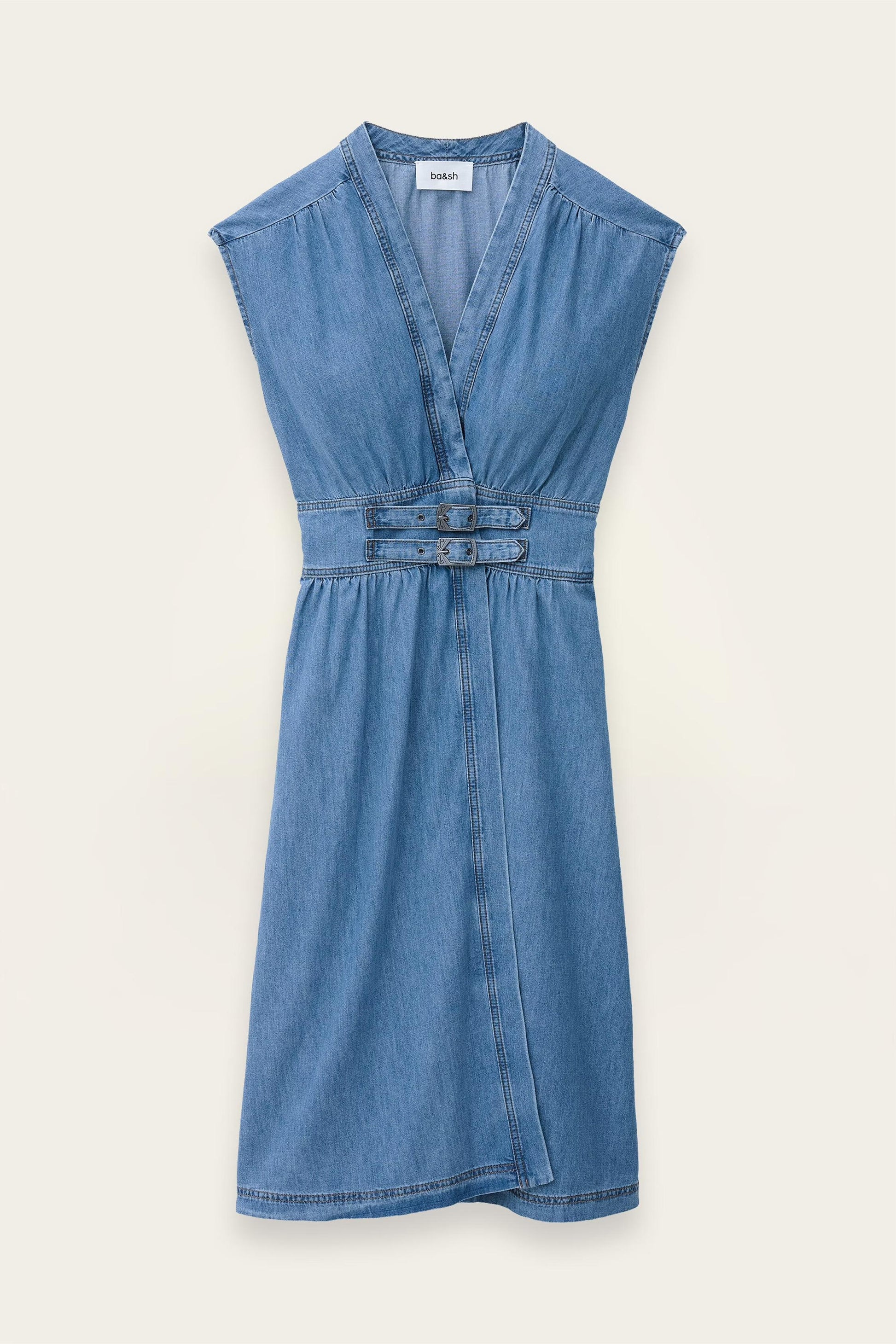 ba&sh Midi Dress Love Blue