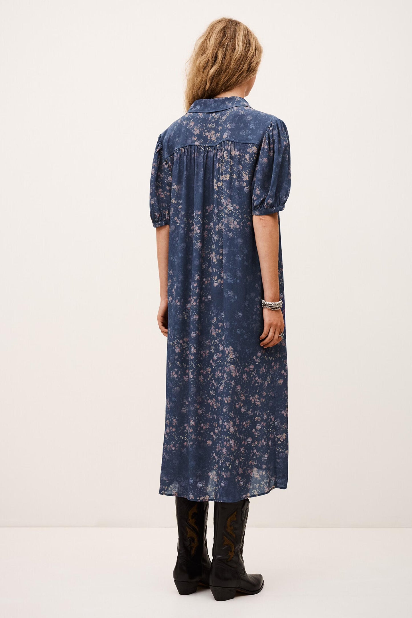 ba&sh Dress Norma Blue