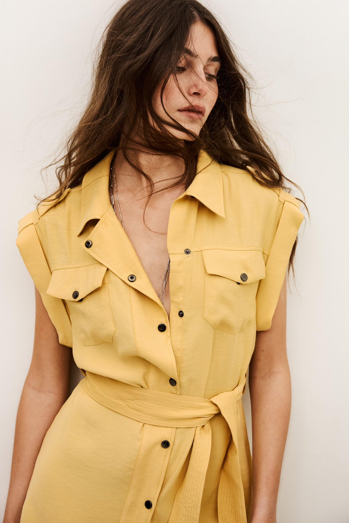 ba&sh Mini Dress Diala Yellow