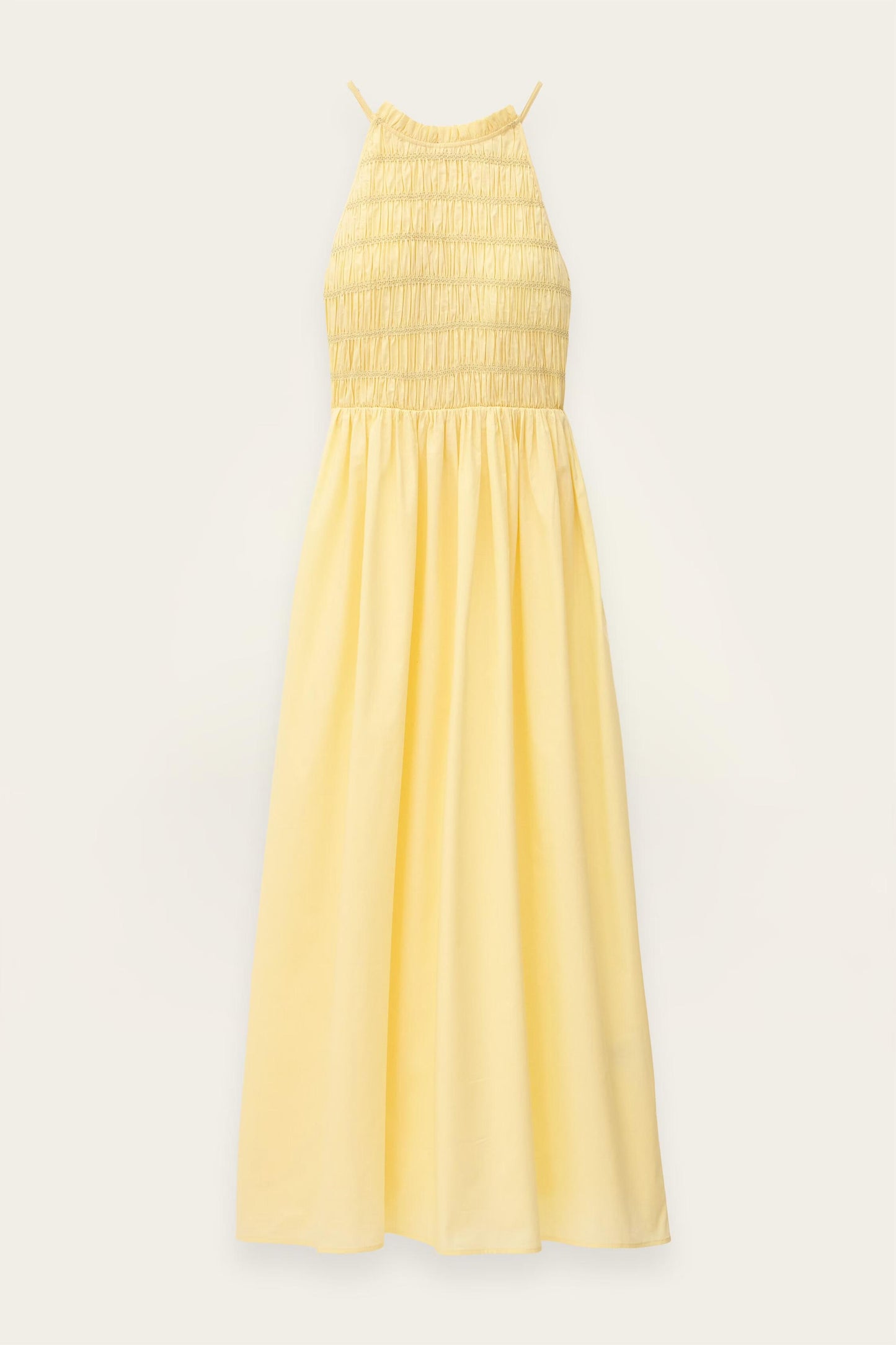 ba&sh Smocked Maxi Dress Eris Yellow