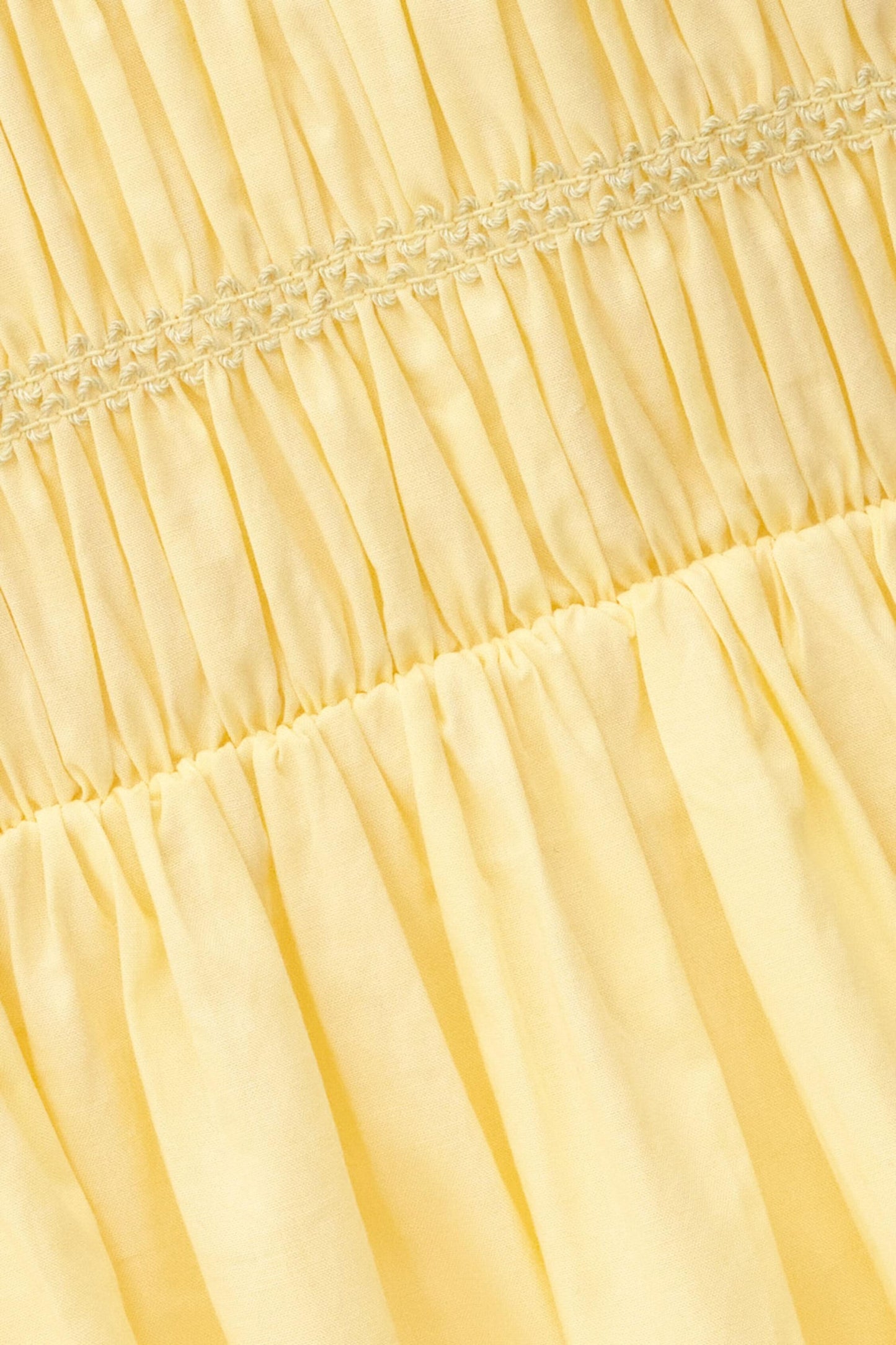 ba&sh Smocked Maxi Dress Eris Yellow