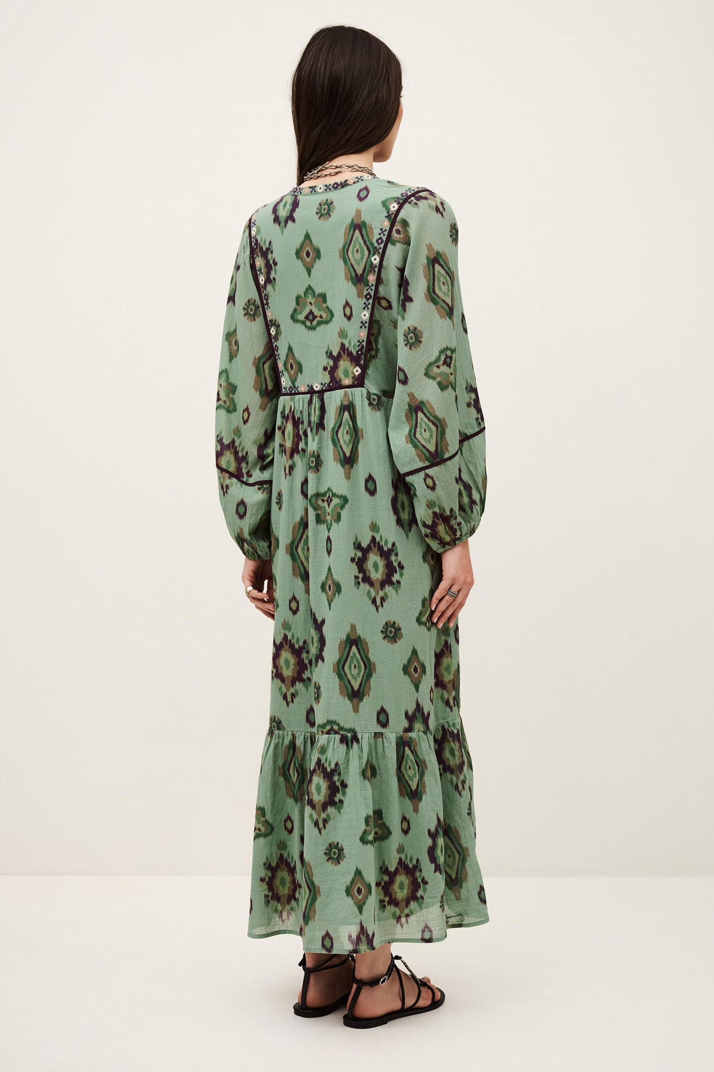 ba&sh Midi Dress Oelia Green