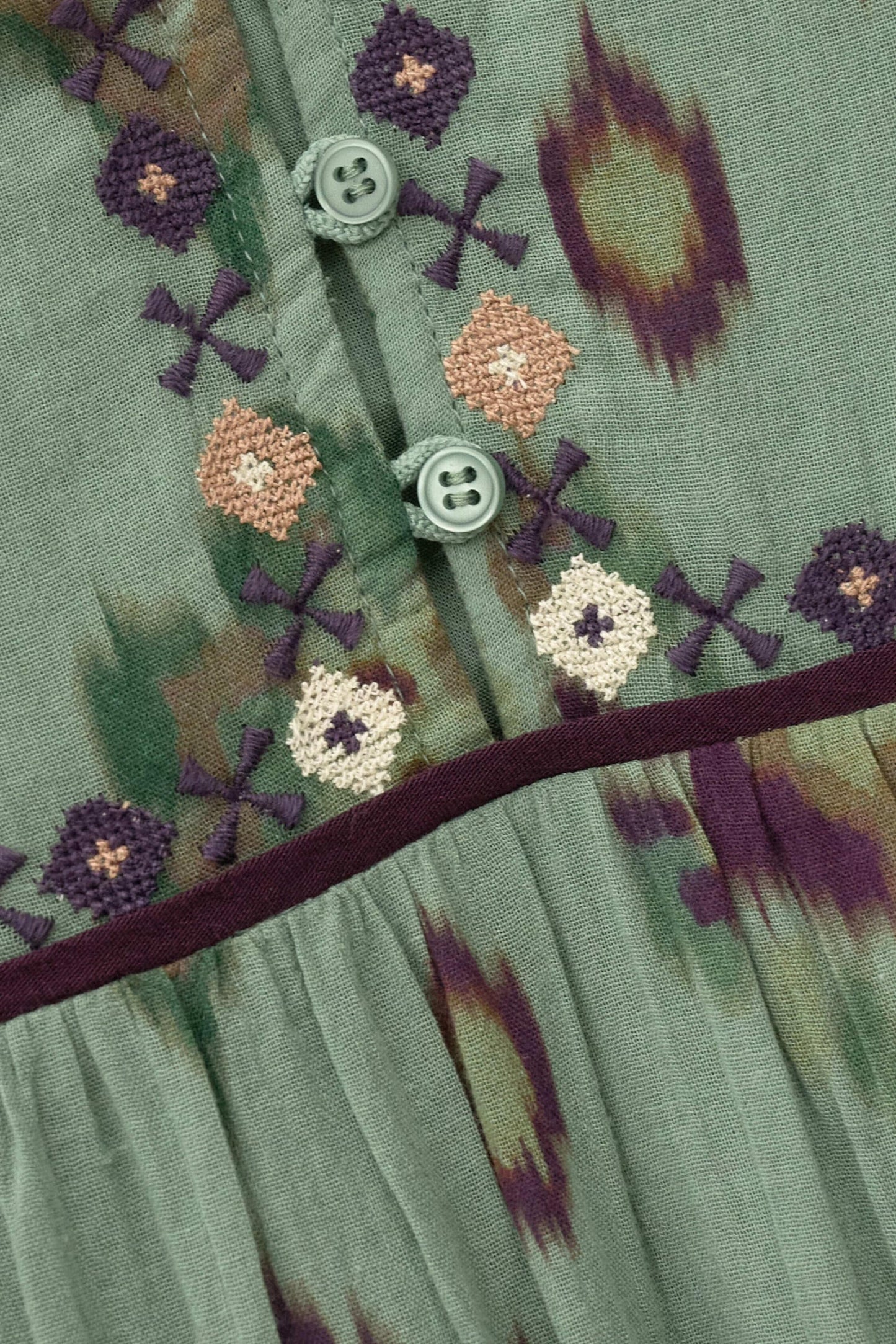 ba&sh Midi Dress Oelia Green