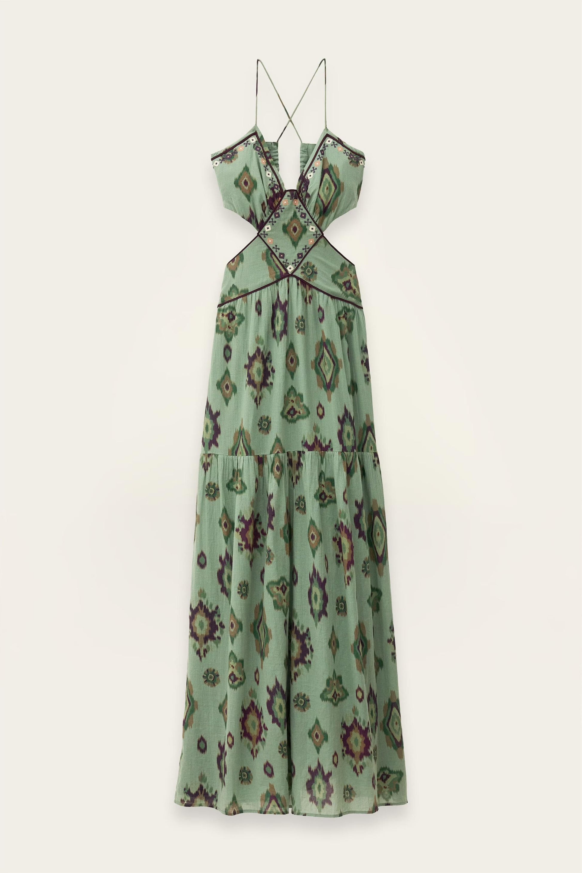 ba&sh Maxi Dress Omelia Green