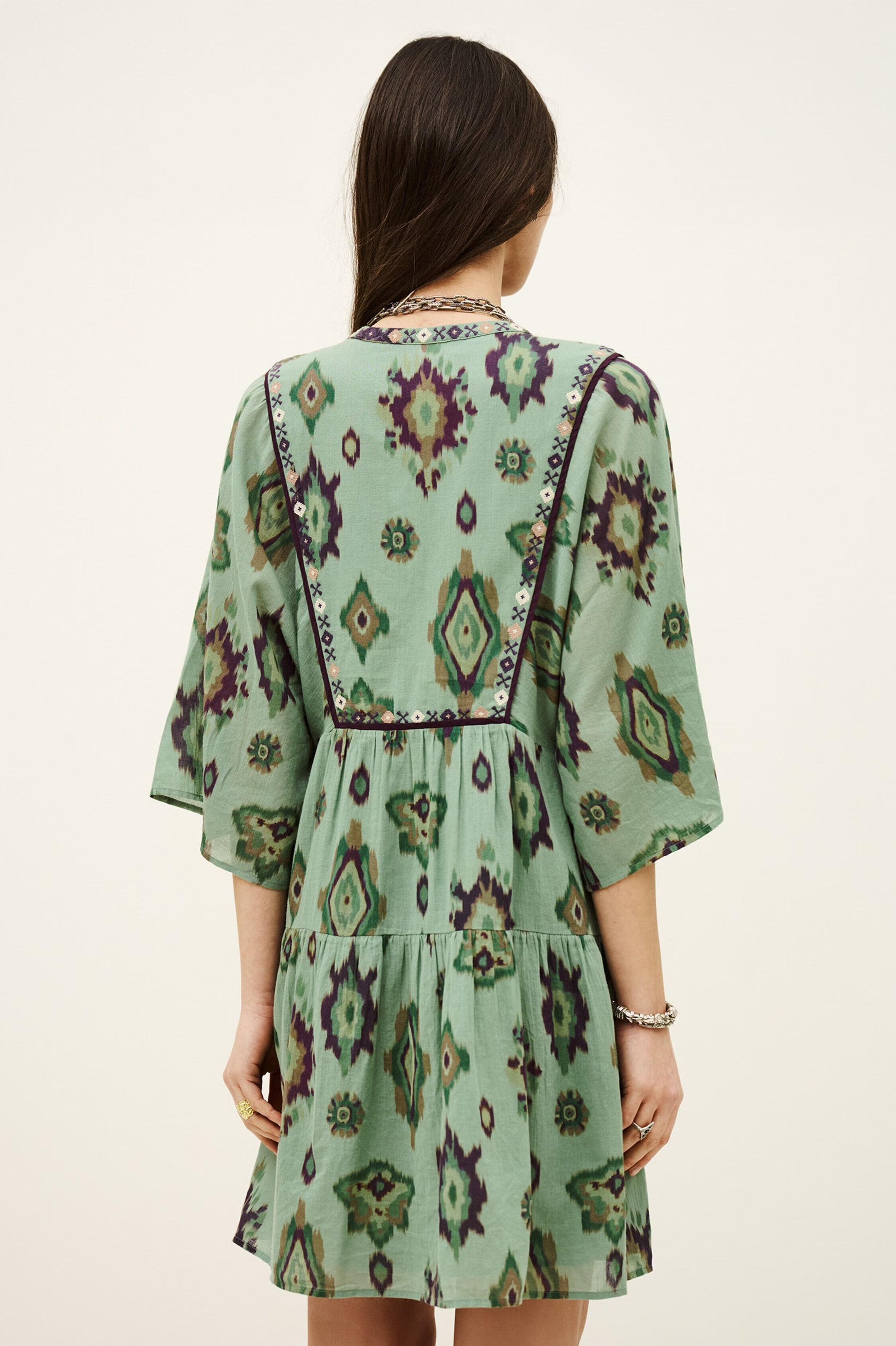 ba&sh Mini Dress Olalie Green