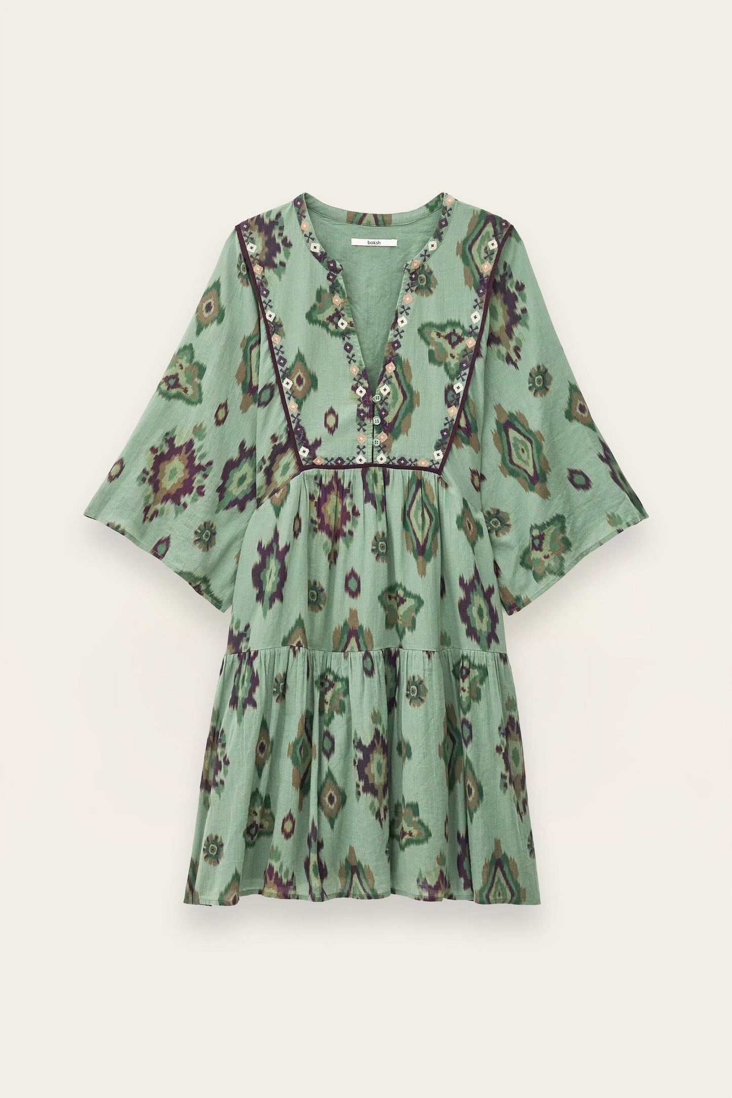 ba&sh Mini Dress Olalie Green