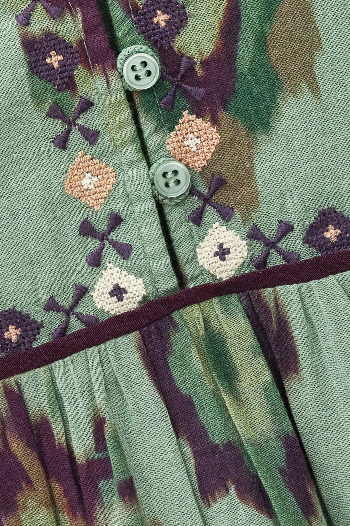 ba&sh Mini Dress Olalie Green