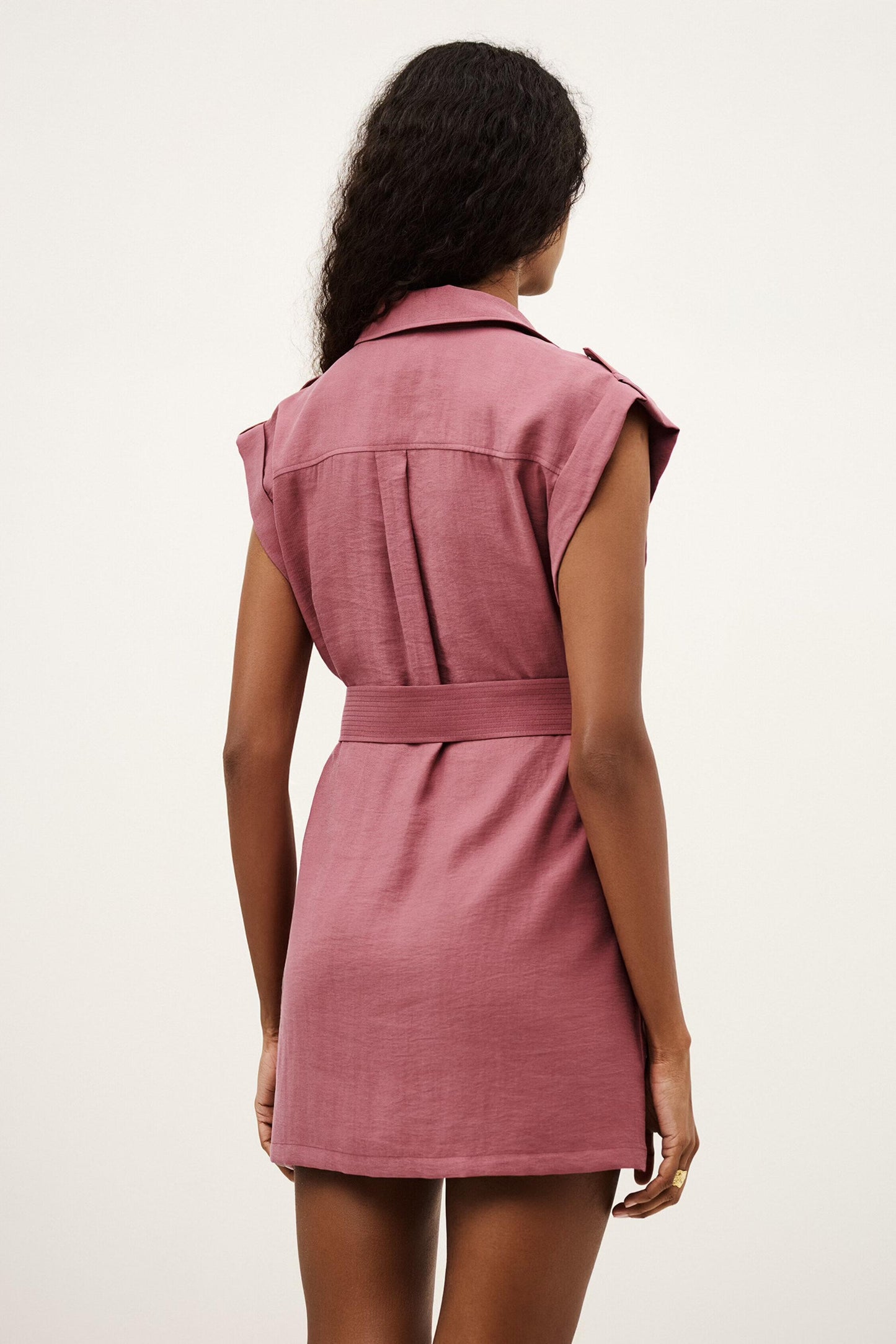 ba&sh Mini Dress Diala Pink