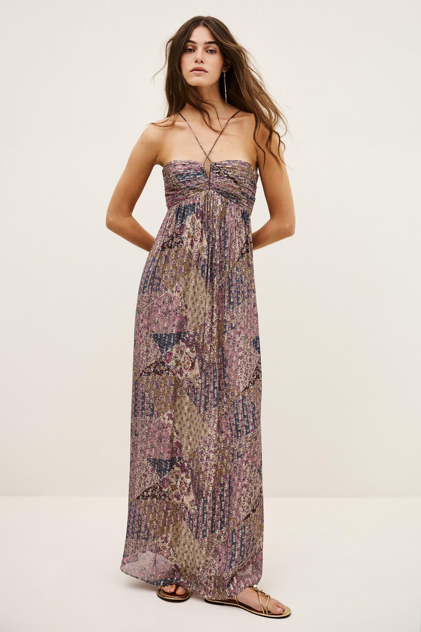 ba&sh Maxi Dress Pietra Pink