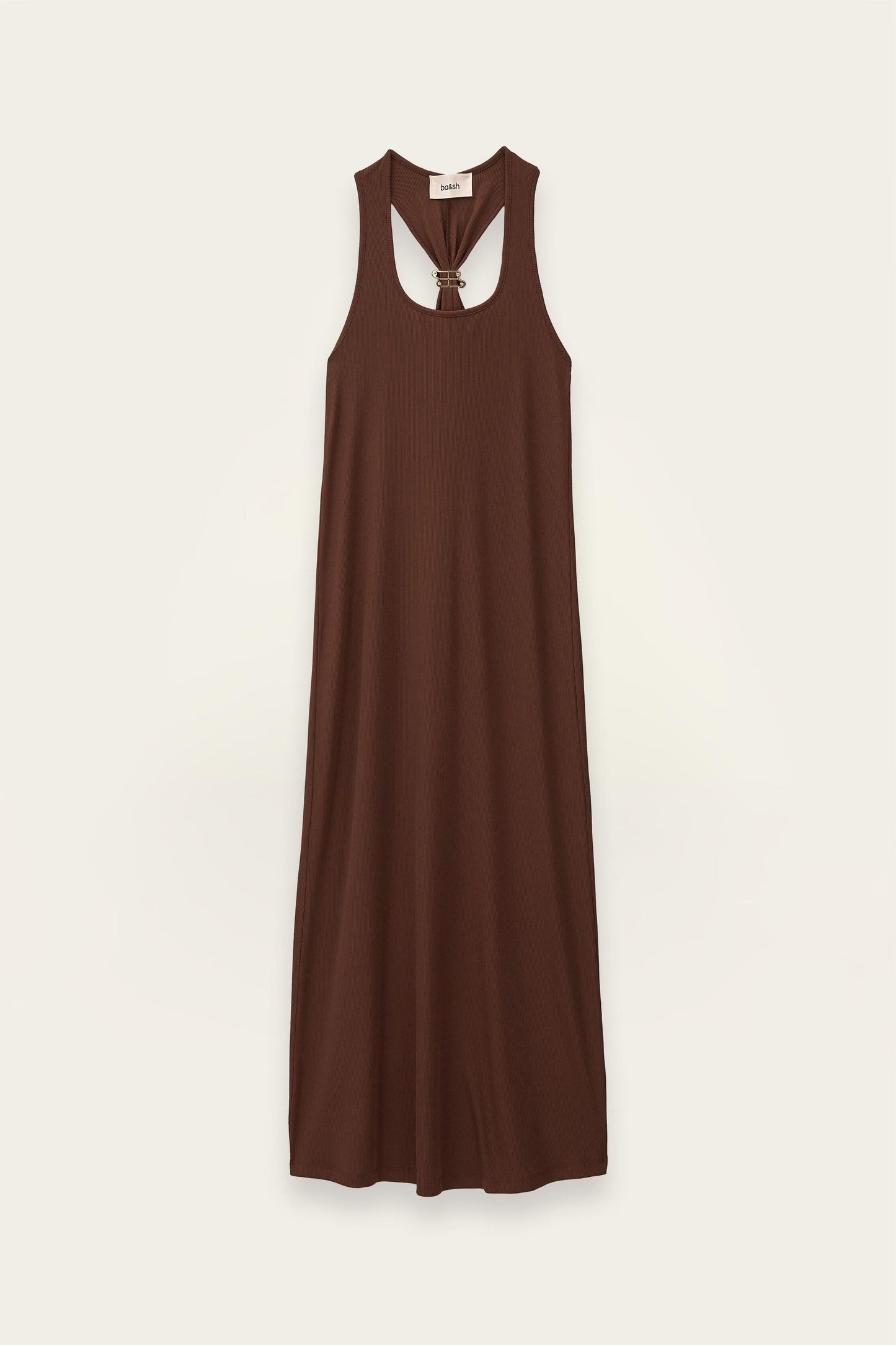 ba&sh Jersey Maxi Dress Naora Brown