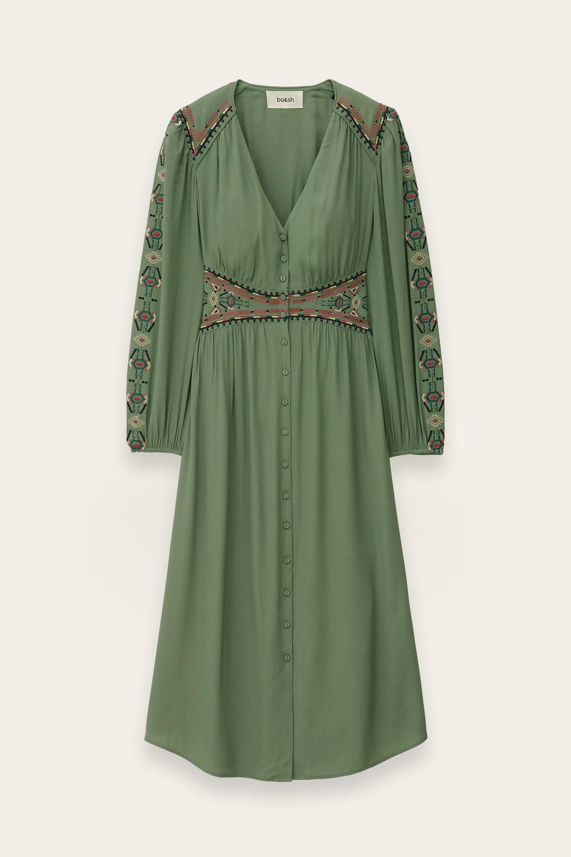 ba&sh Dress Tina Green