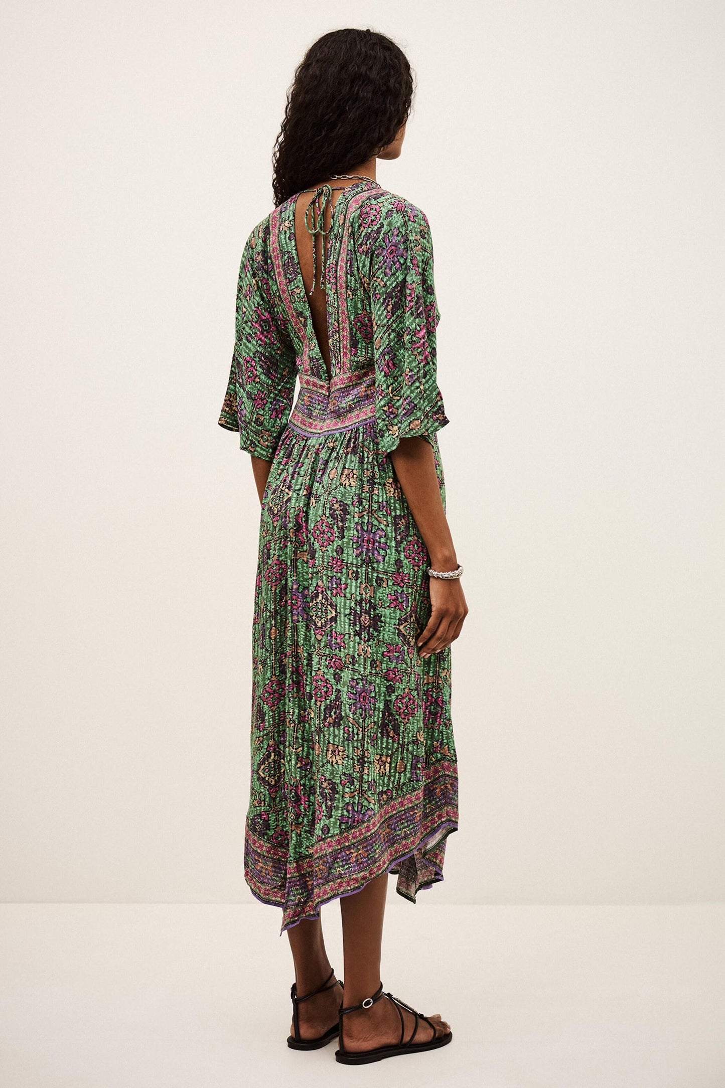 ba&sh Midi Dress Pipa Green