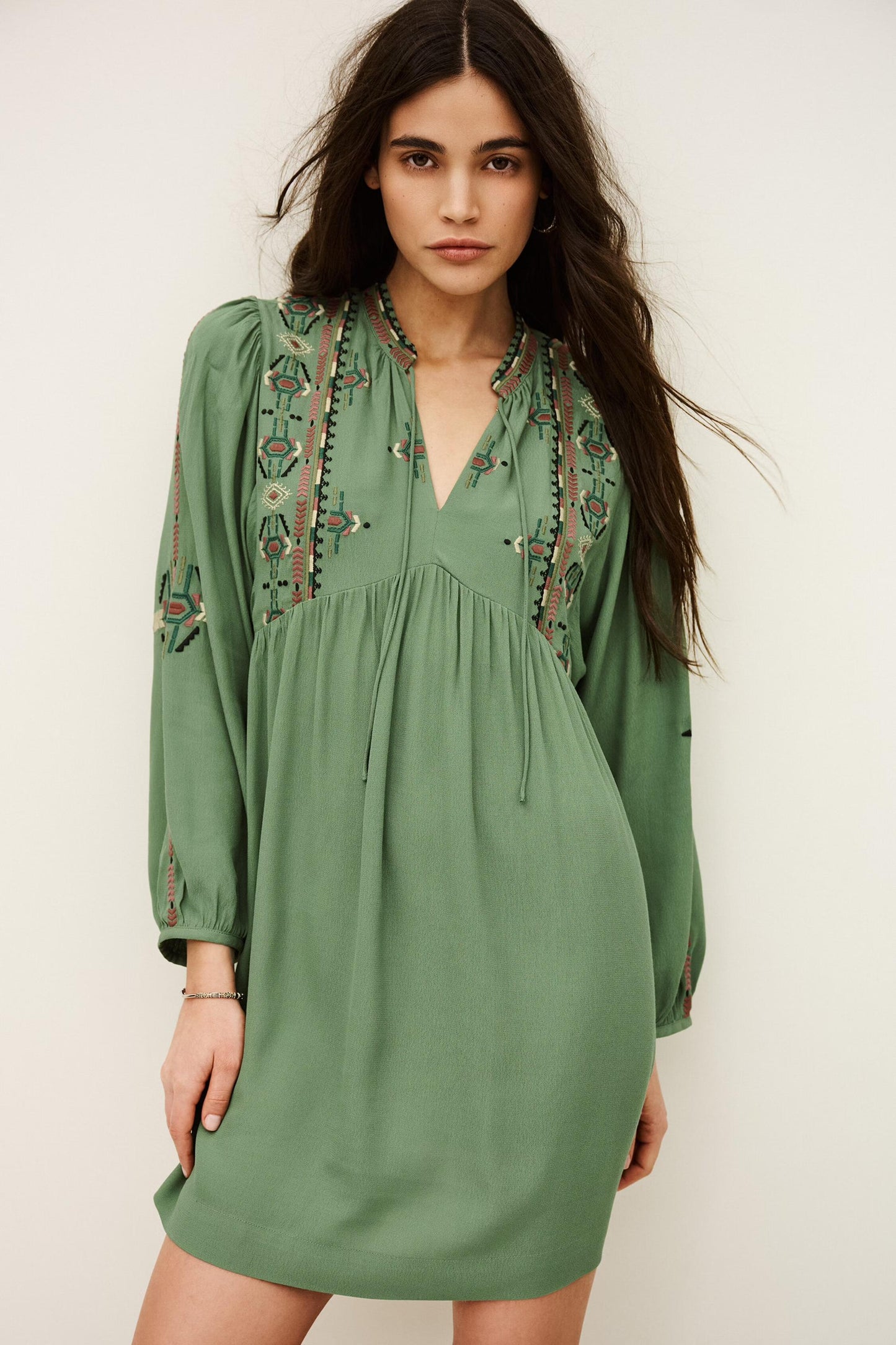 ba&sh Dress Telma Green