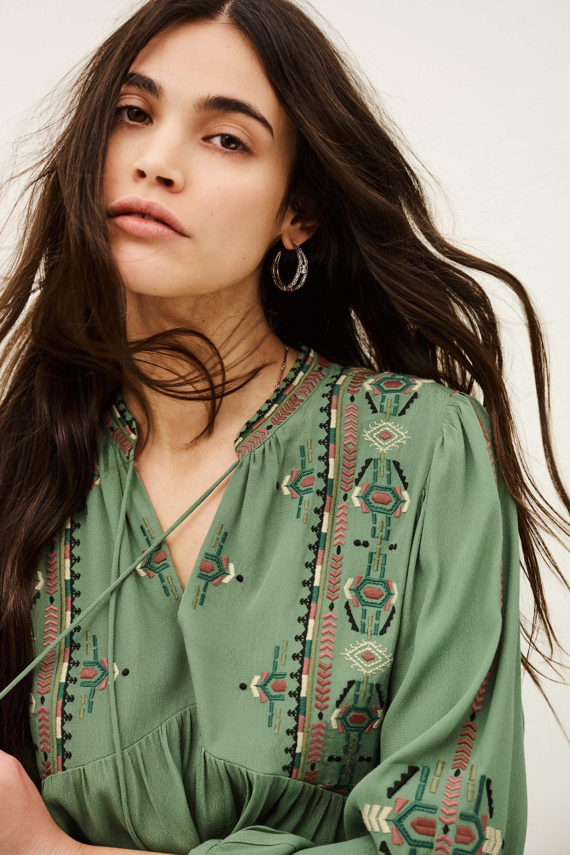 ba&sh Dress Telma Green