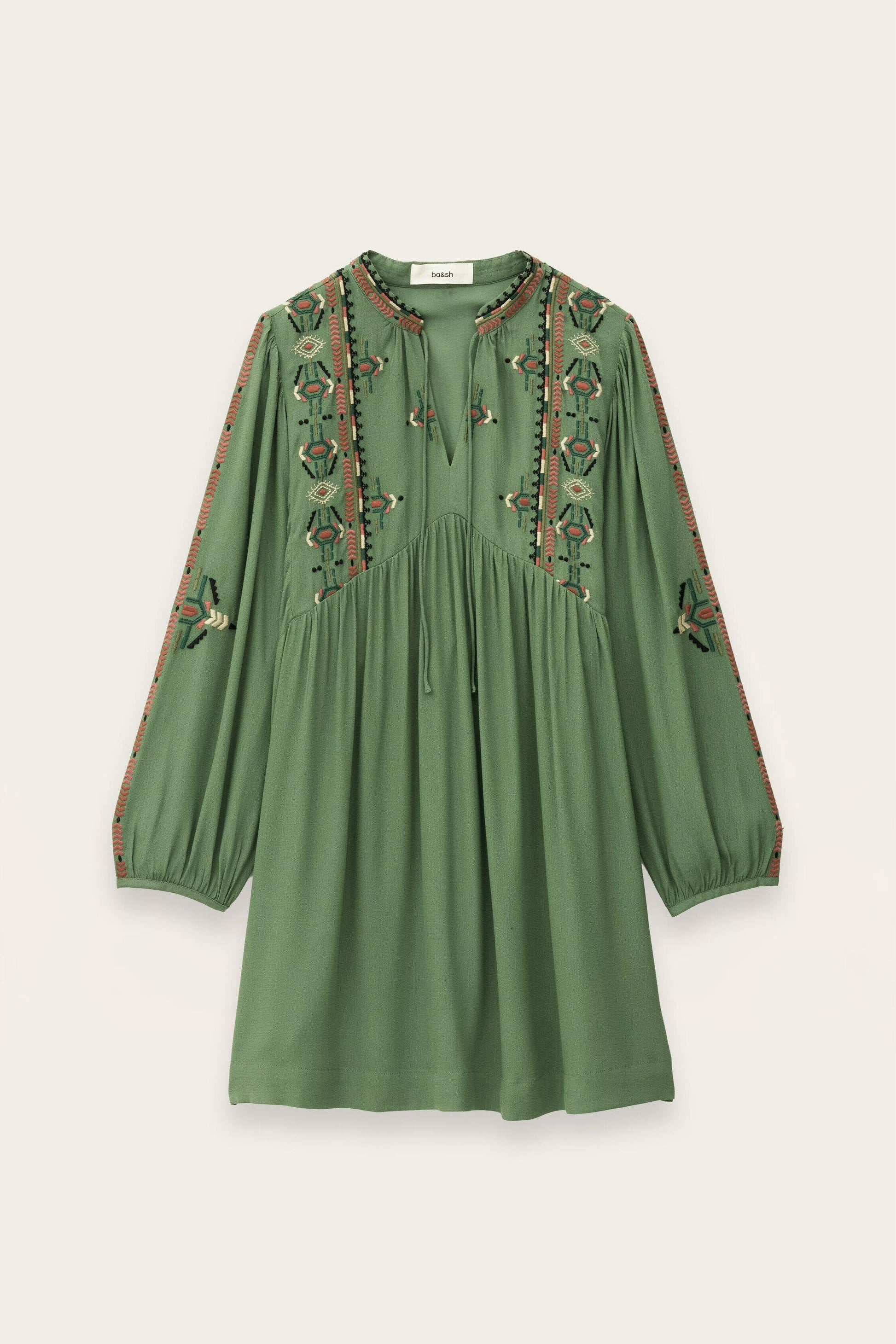 ba&sh Dress Telma Green