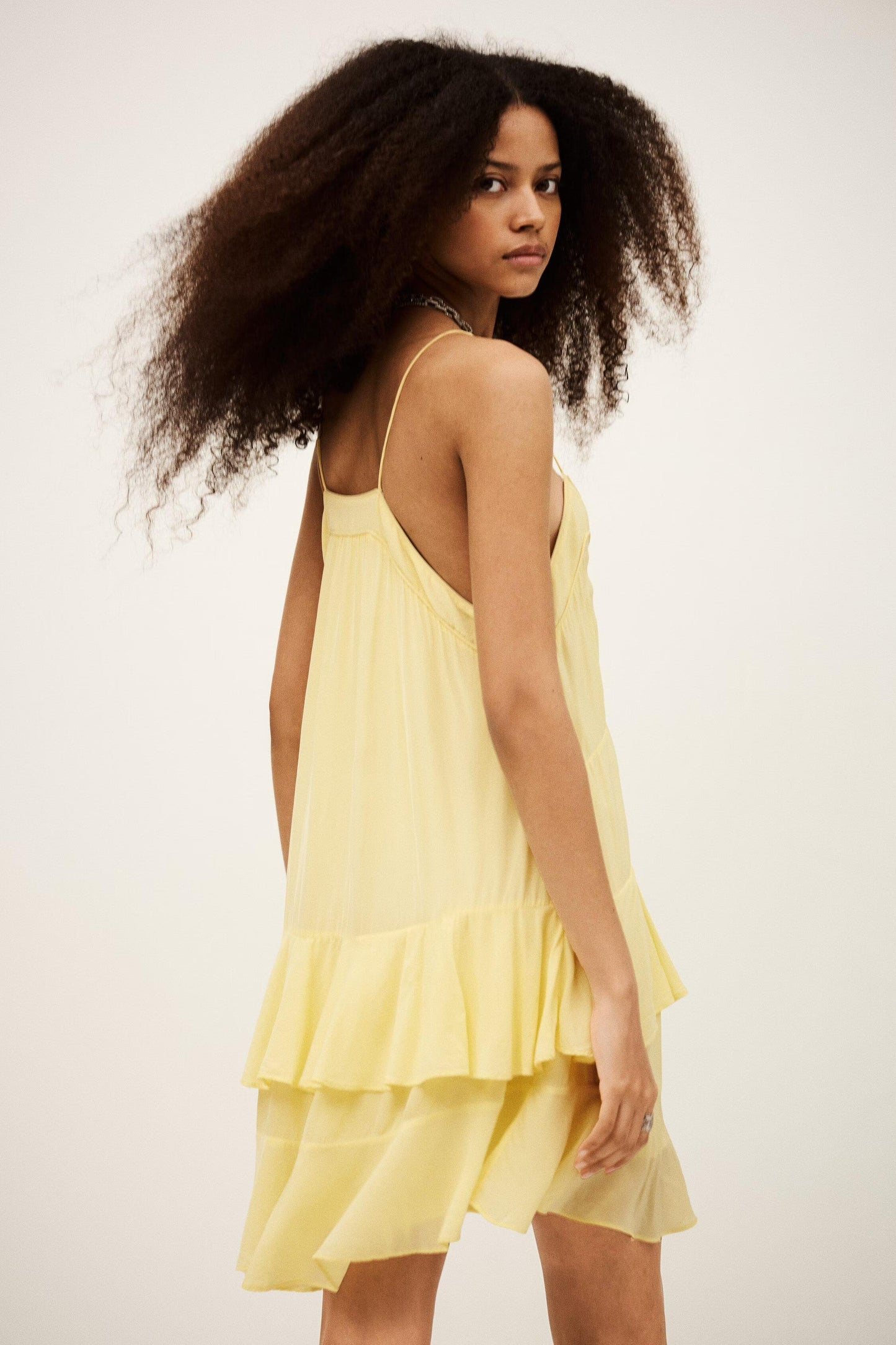 ba&sh Mini Dress Bilona Yellow