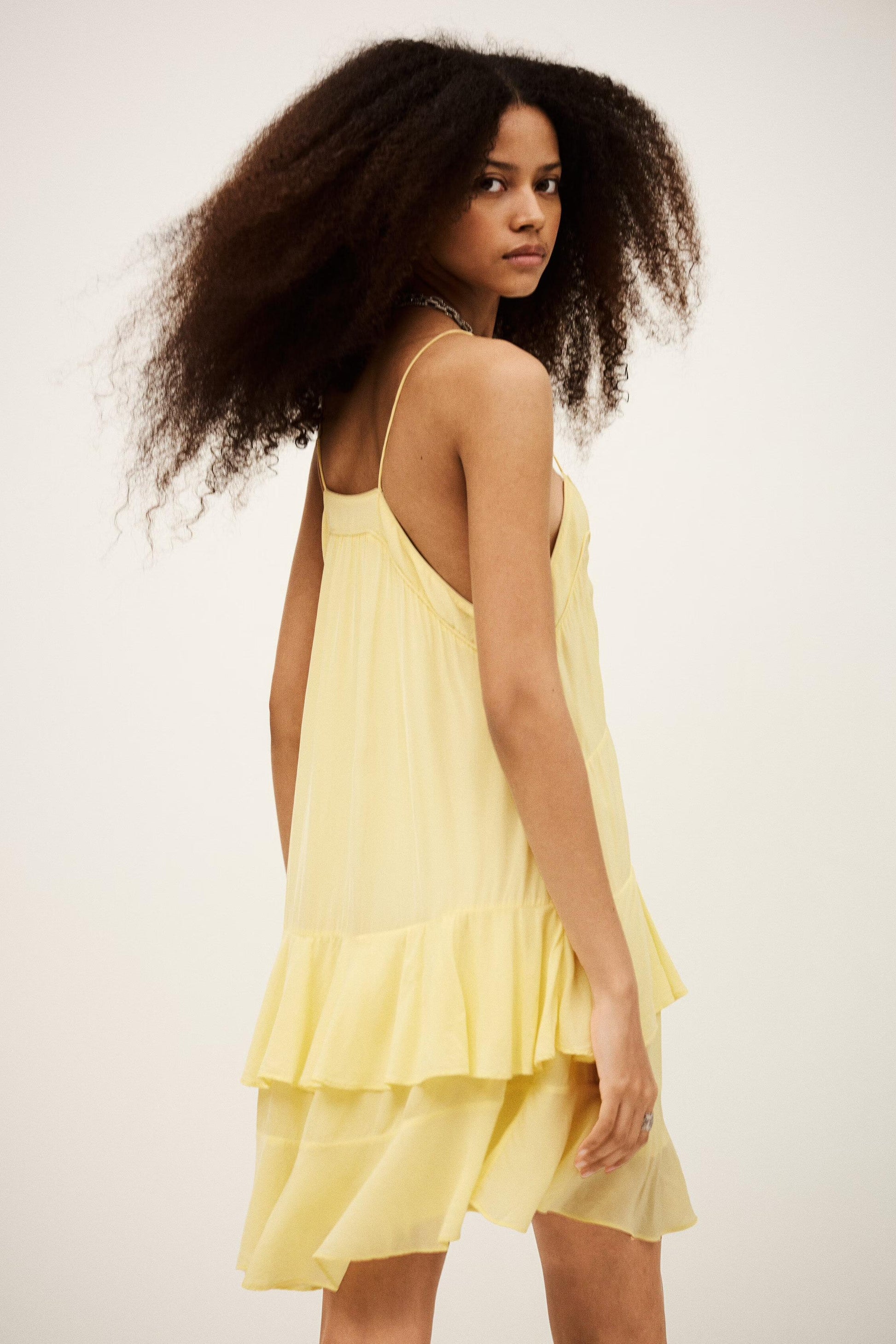 ba&sh Mini Dress Bilona Yellow