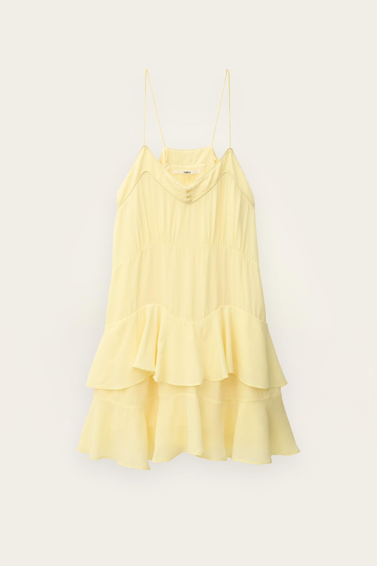 ba&sh Mini Dress Bilona Yellow